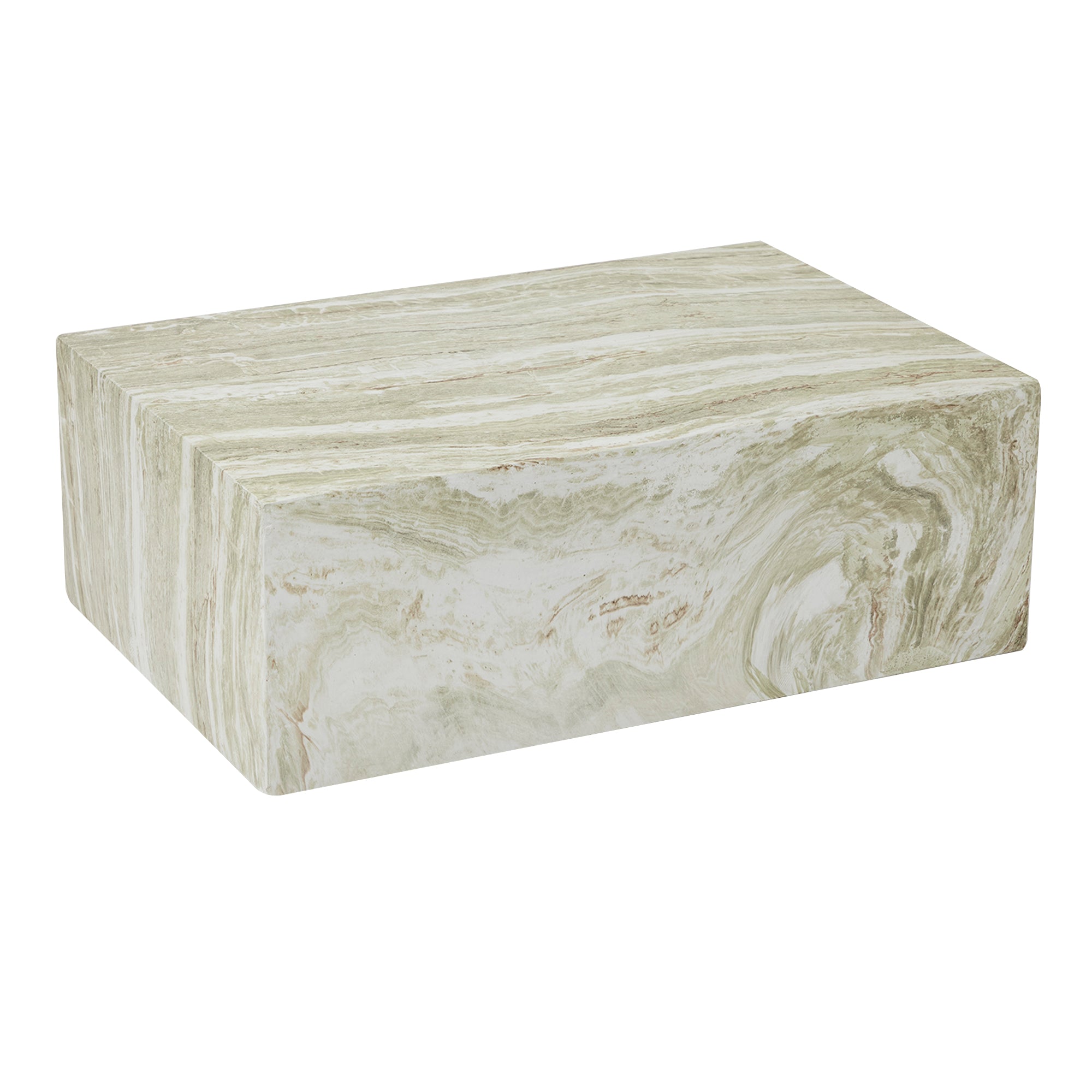 Isla Green Marble Look Coffee Table
