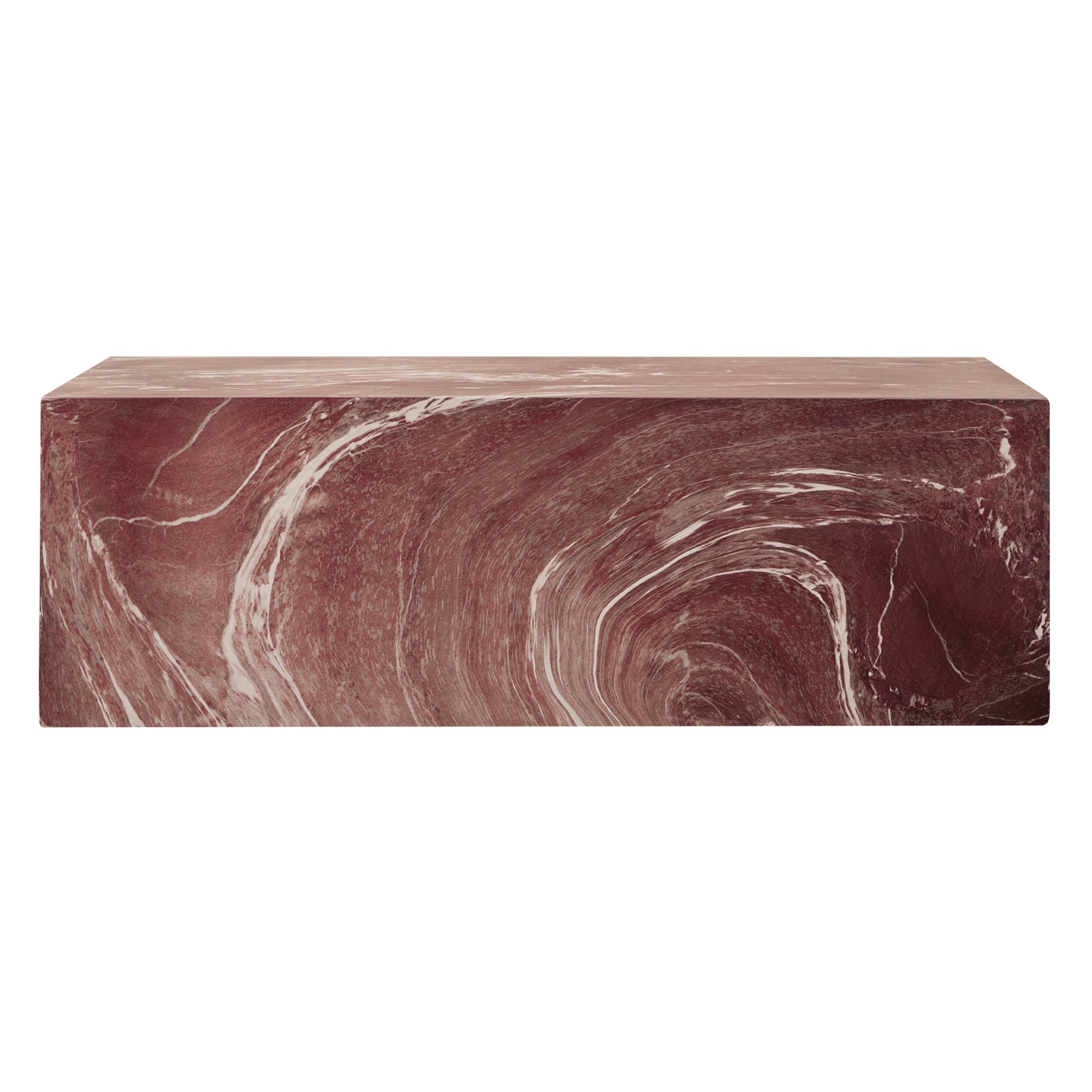 Isla Red Marble Look Coffee Table
