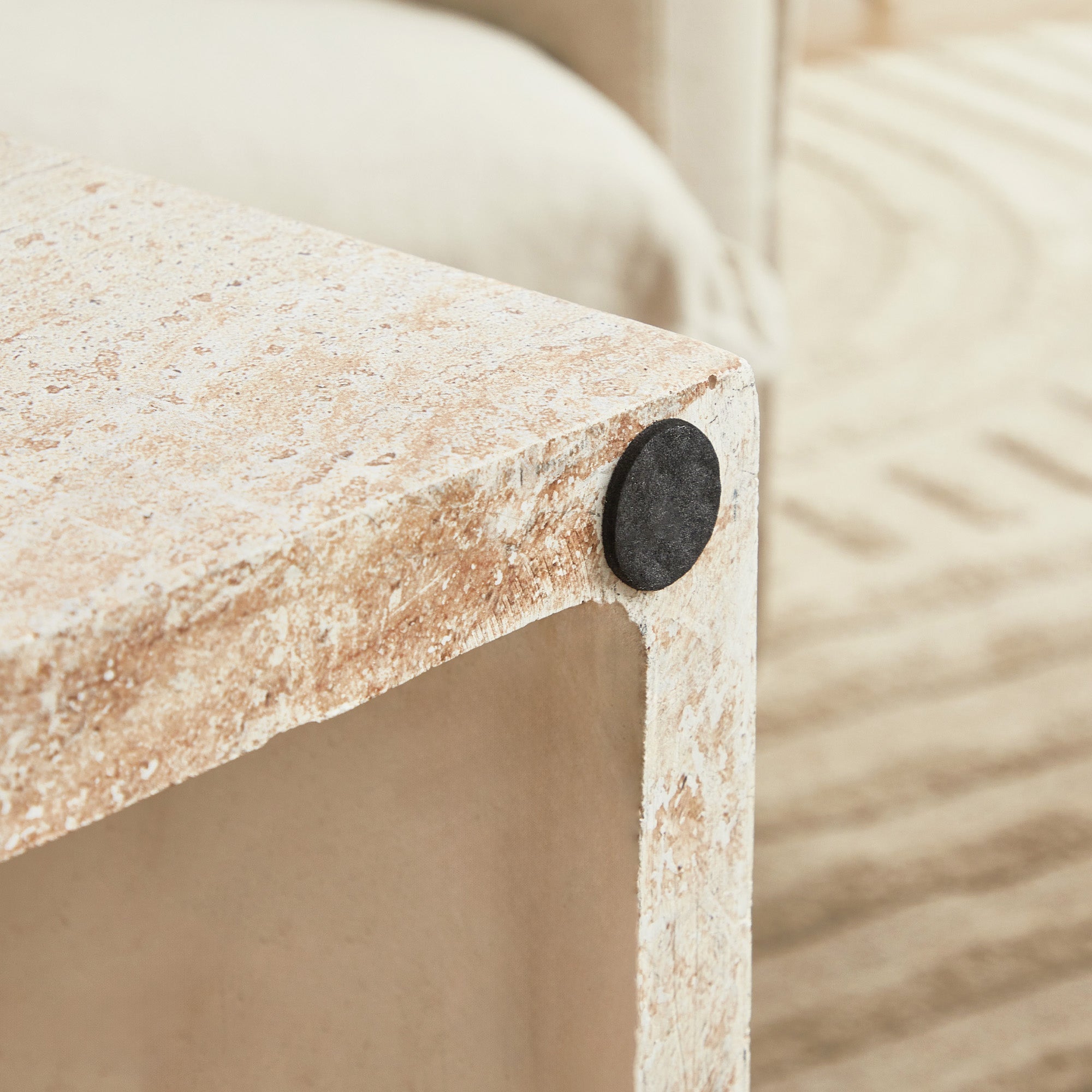 Isla Travertine Look Coffee Table