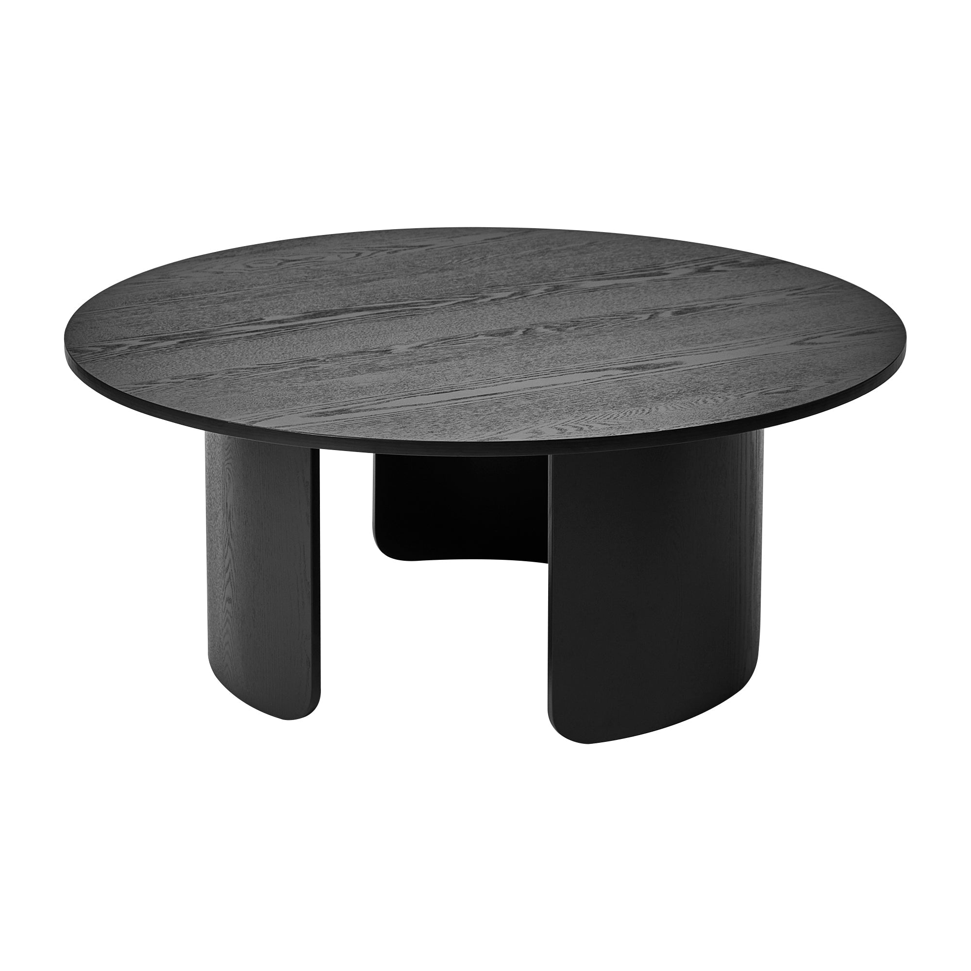 Taupo Coffee Tables Set of 2 Curved Legs Black
