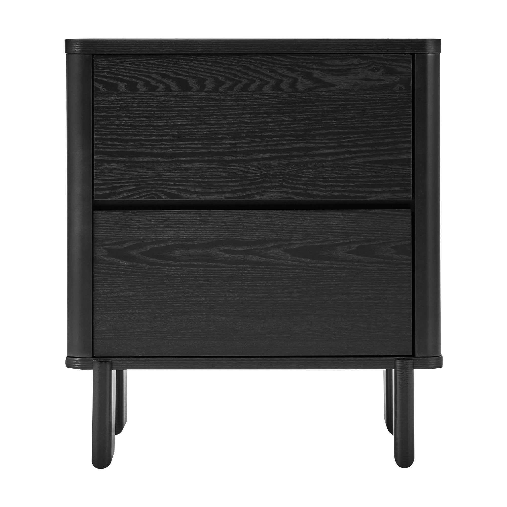 Taupo Bedside Table Black (Set of 2)