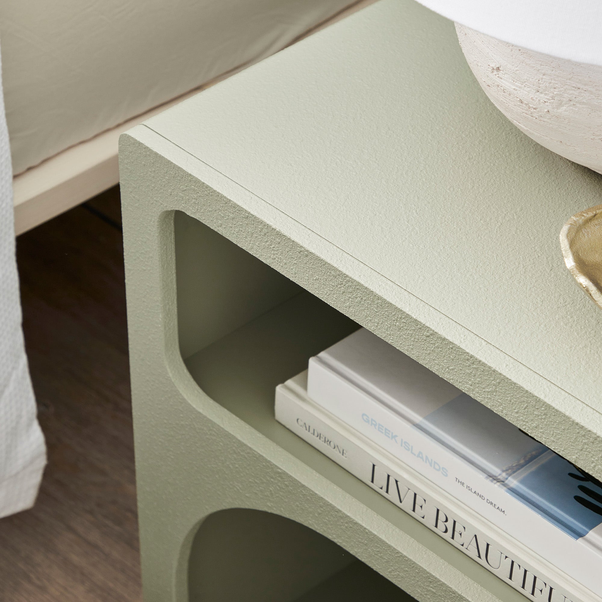 Santorini Bedside Table Green
