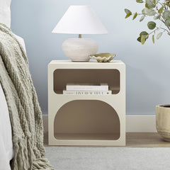 Santorini Bedside Table Off-White (Set of 2)