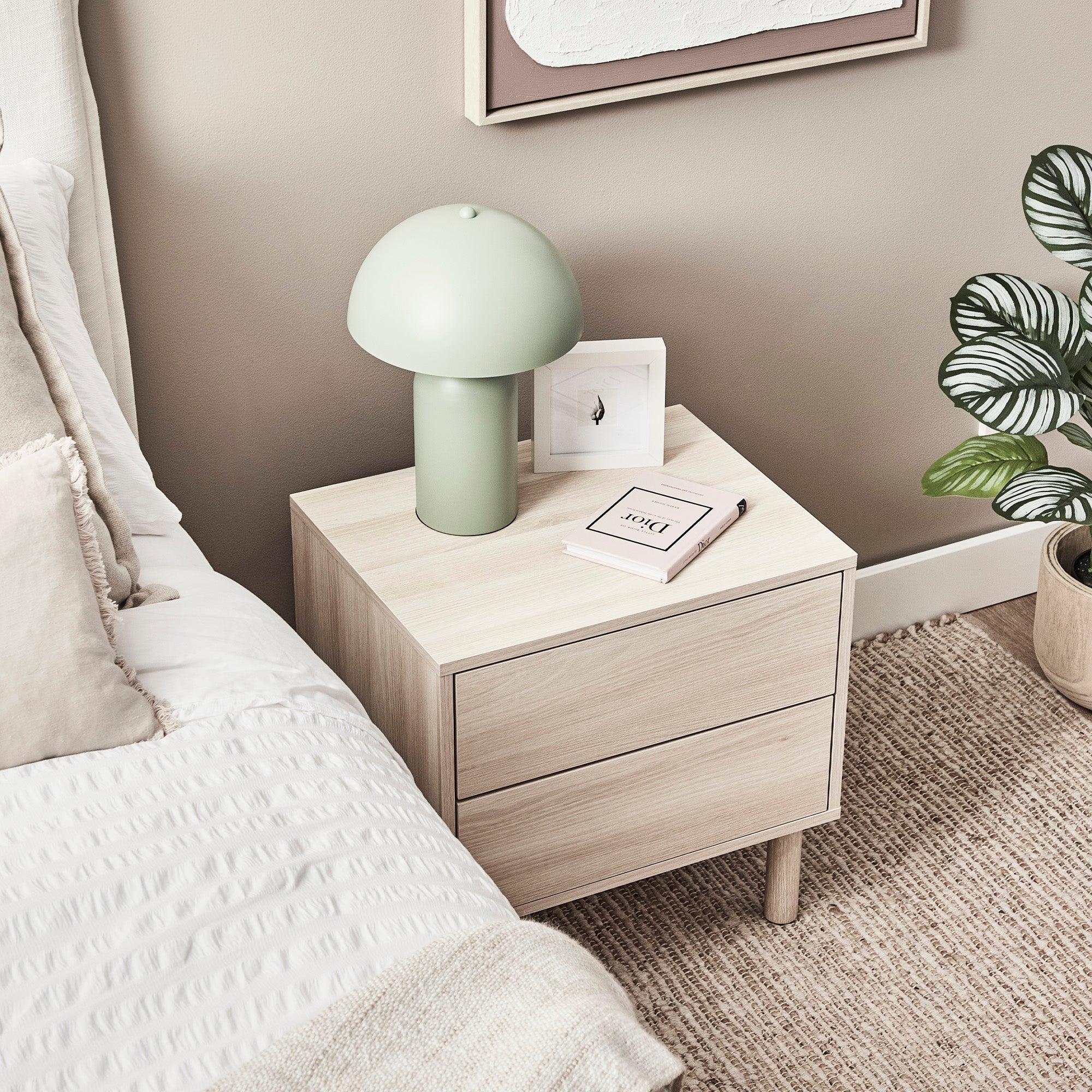 Norquay Bedside Table Light Oak