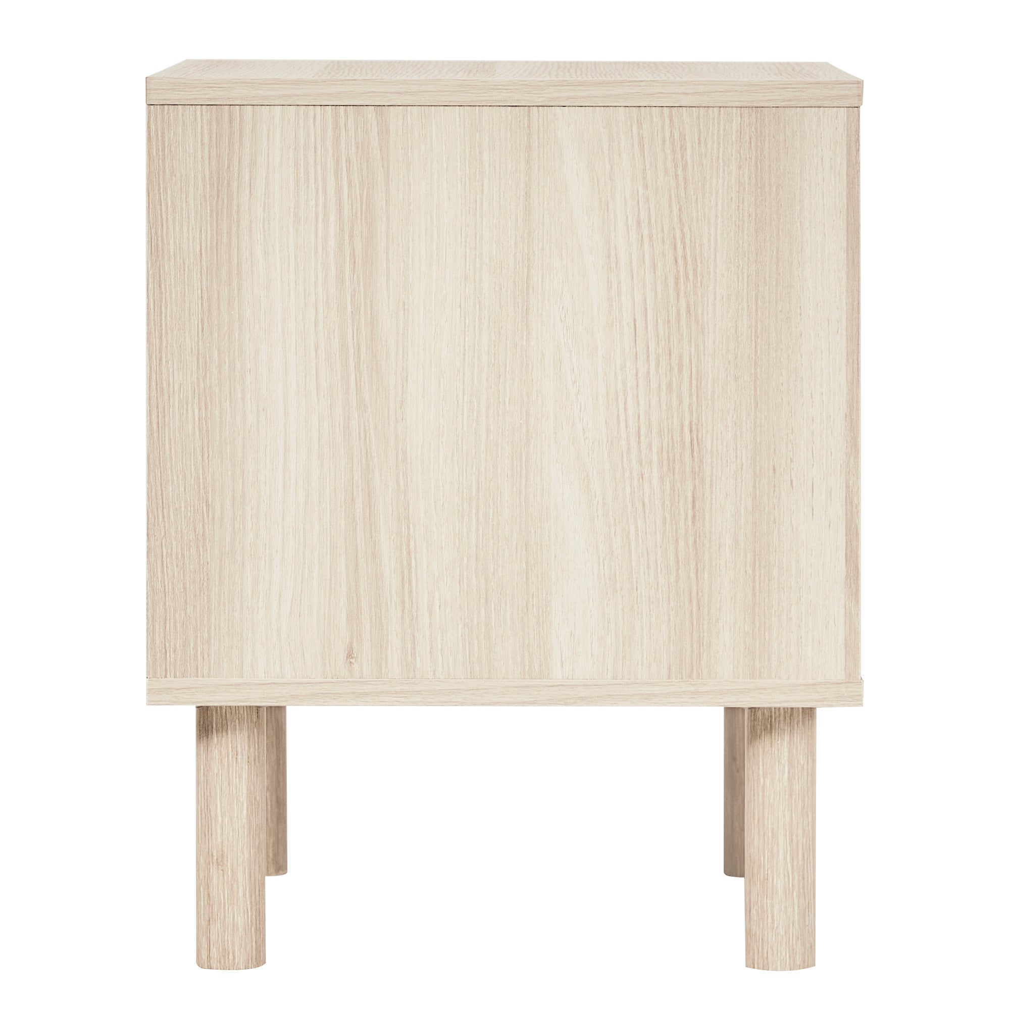 Norquay Bedside Table Light Oak (Set of 2)