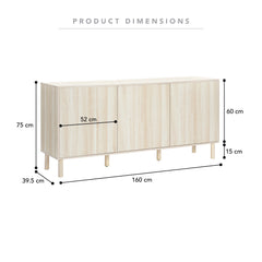 Norquay Sideboard Light Oak (160cm)