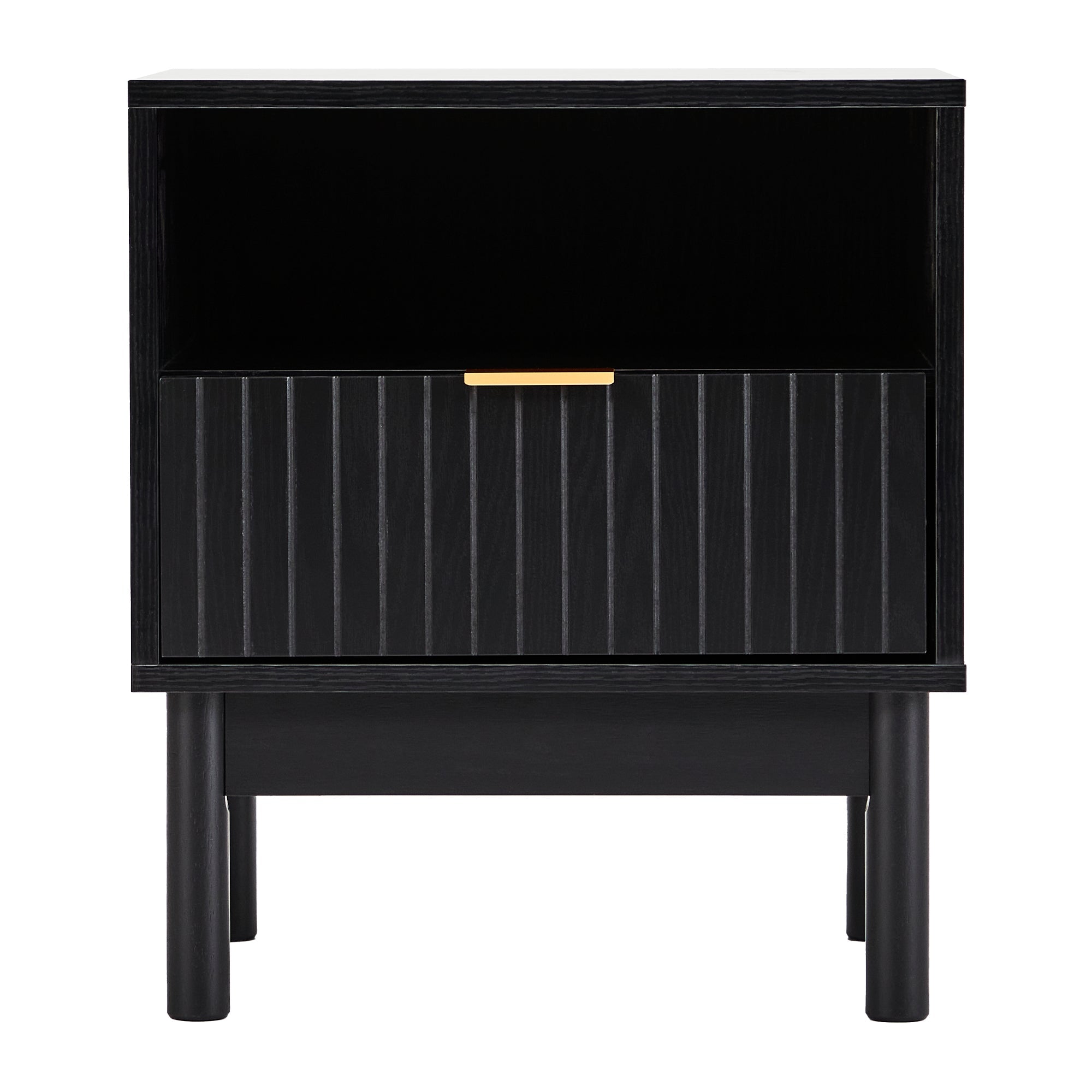 Apia Bedside Table Black (Set of 2)
