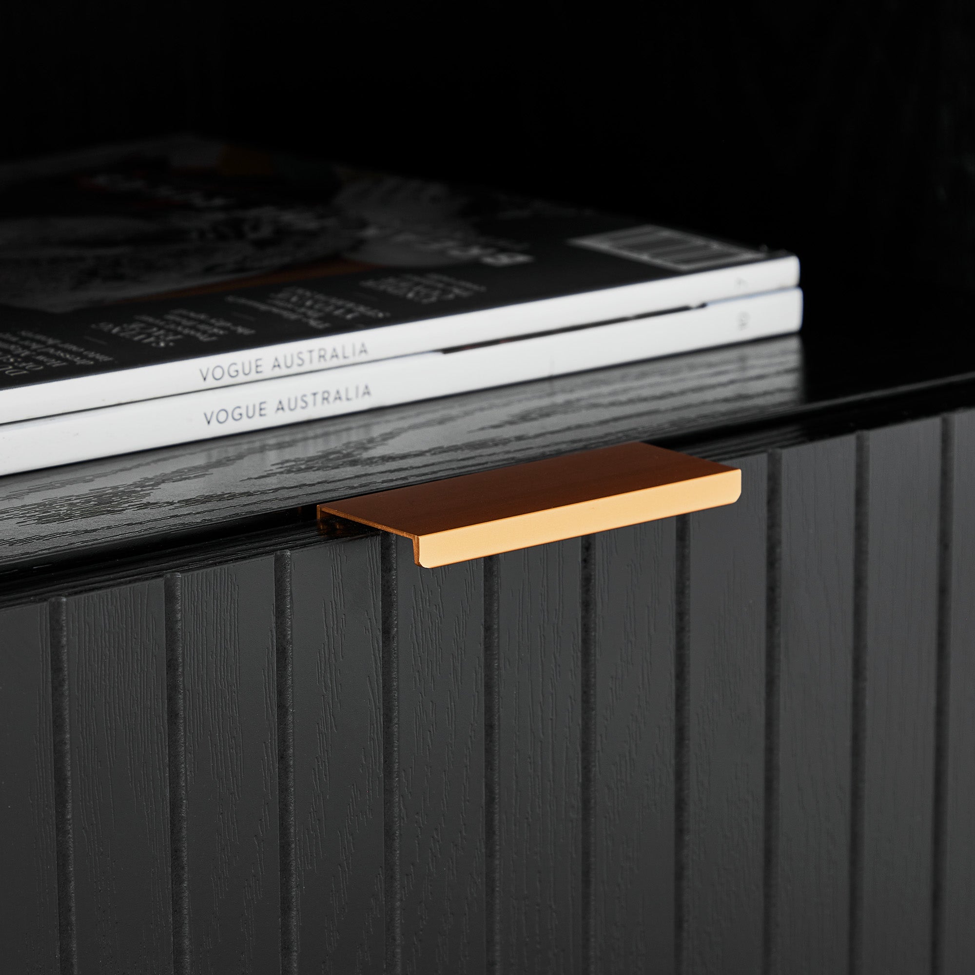 Apia Bedside Table Black