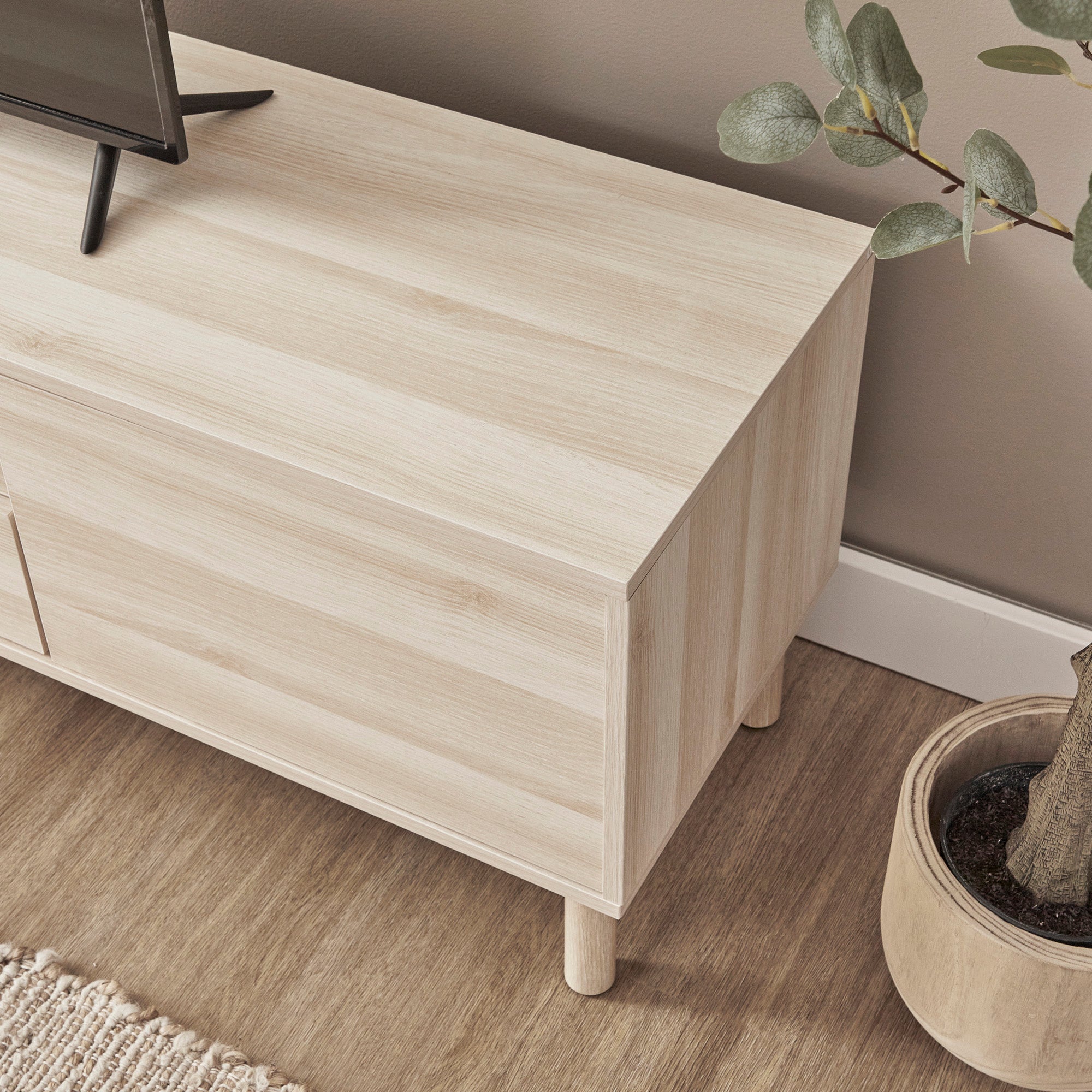 Norquay Entertainment Unit Light Oak (180cm)