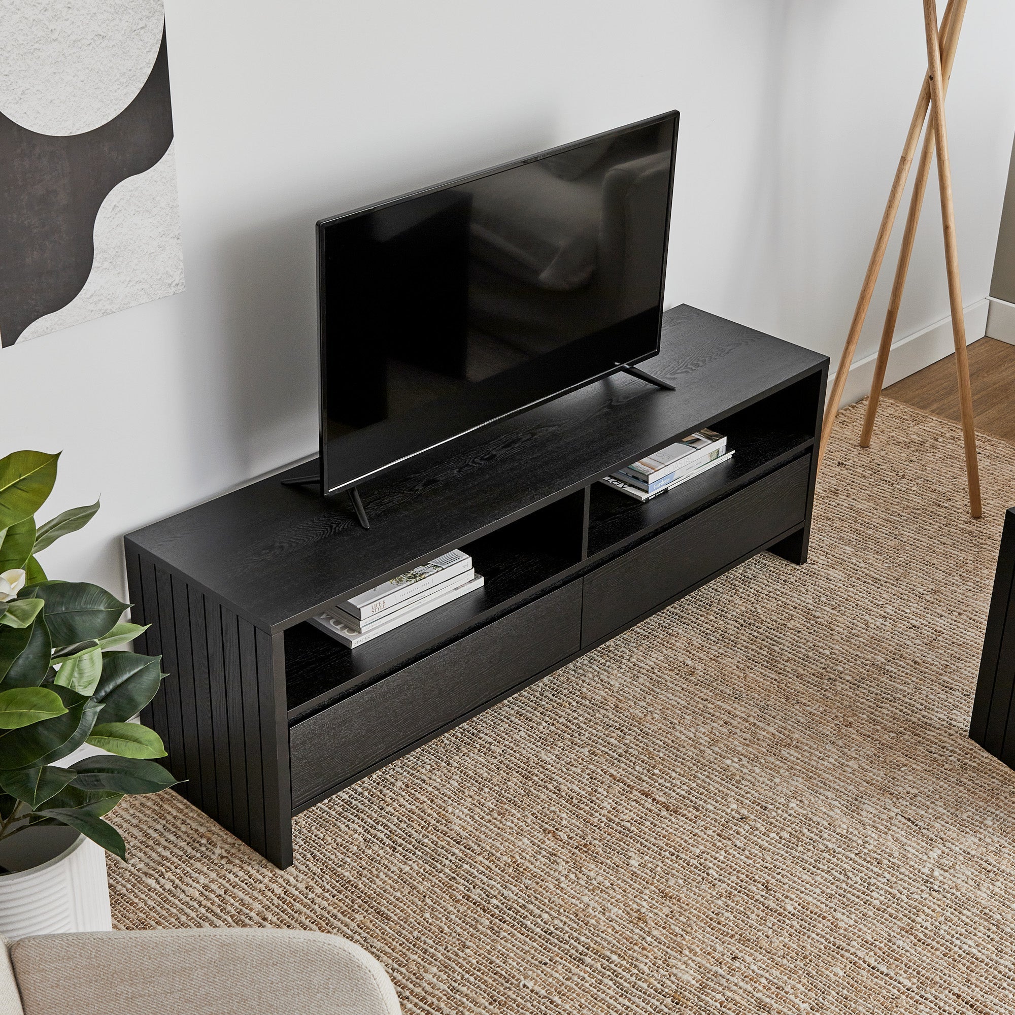 Harper Entertainment Unit Black (150cm)