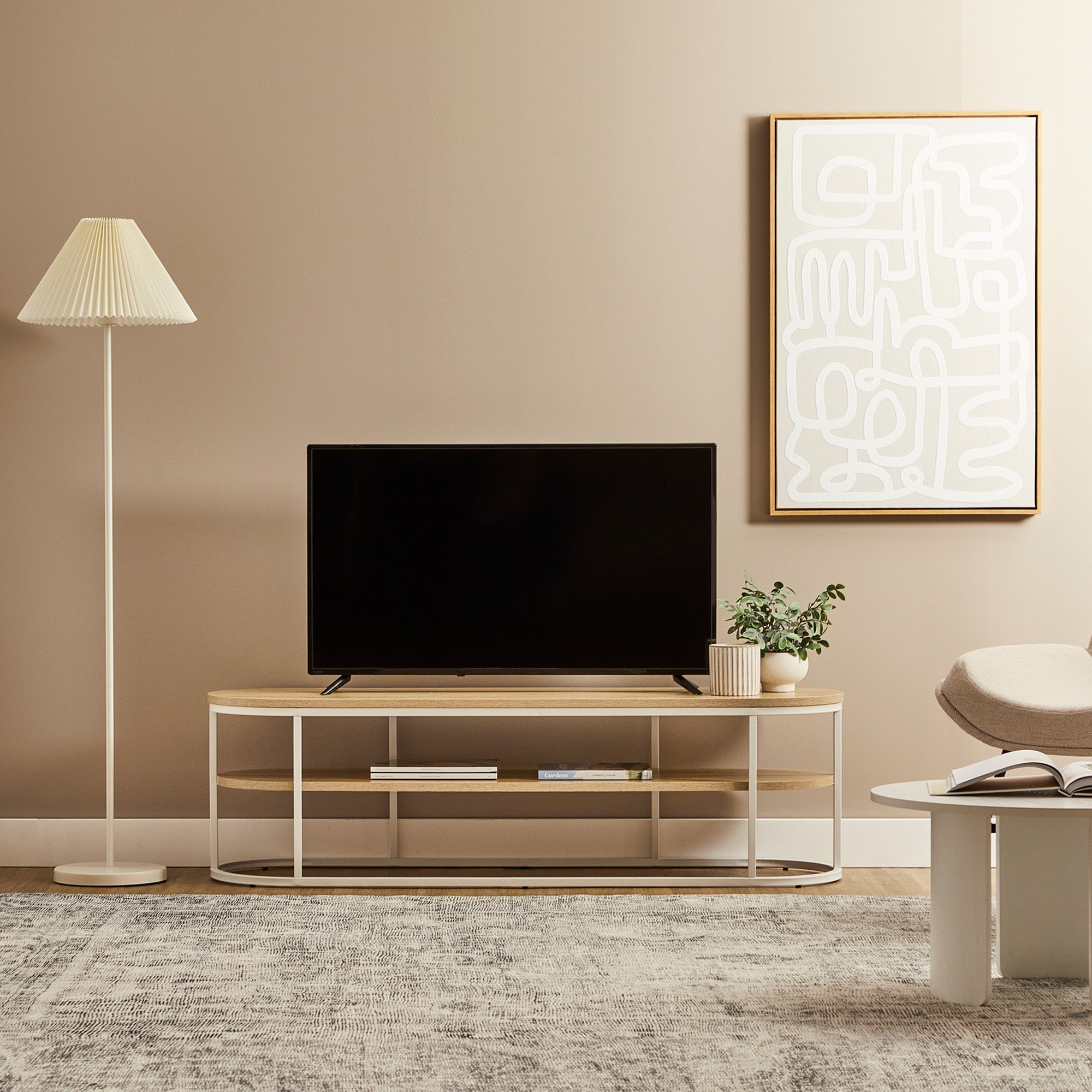 Sonoma Entertainment Unit White (140cm)