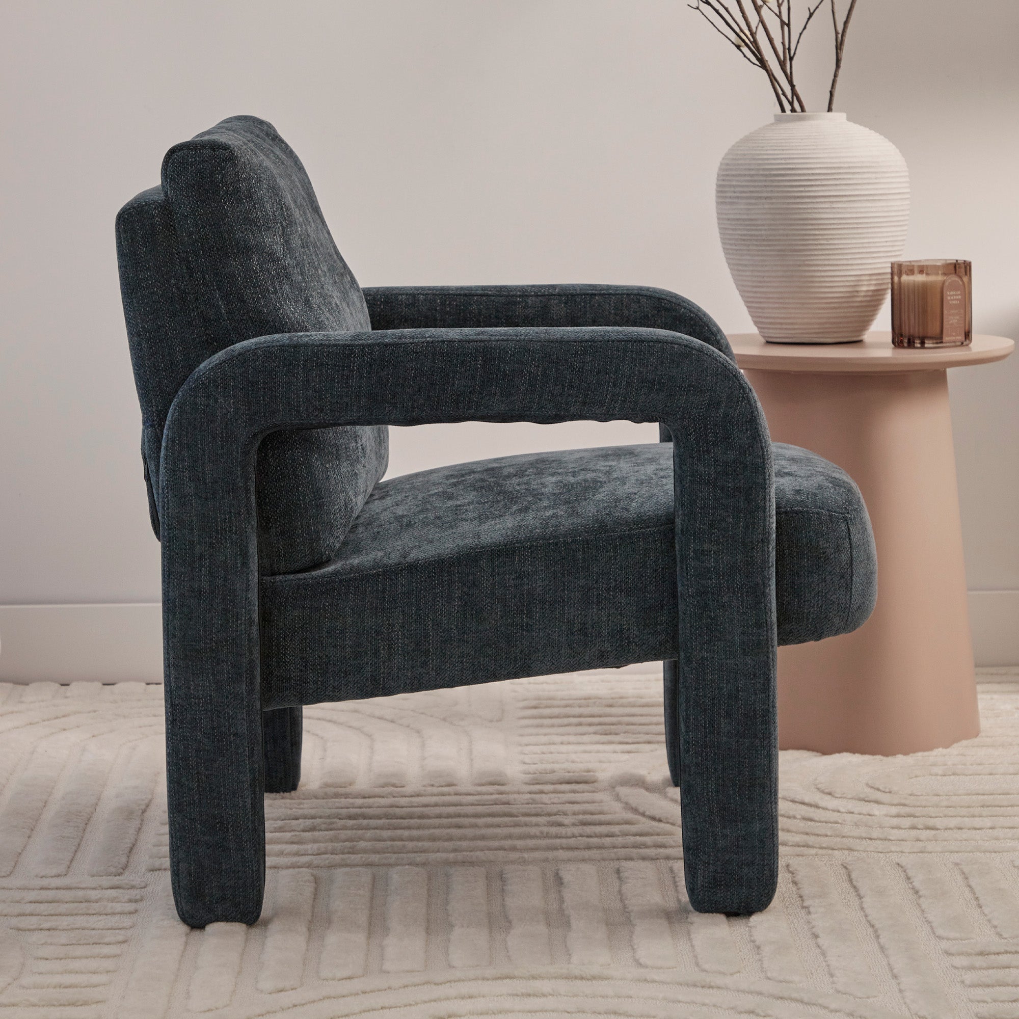 Foster Armchair Navy (Set of 2)