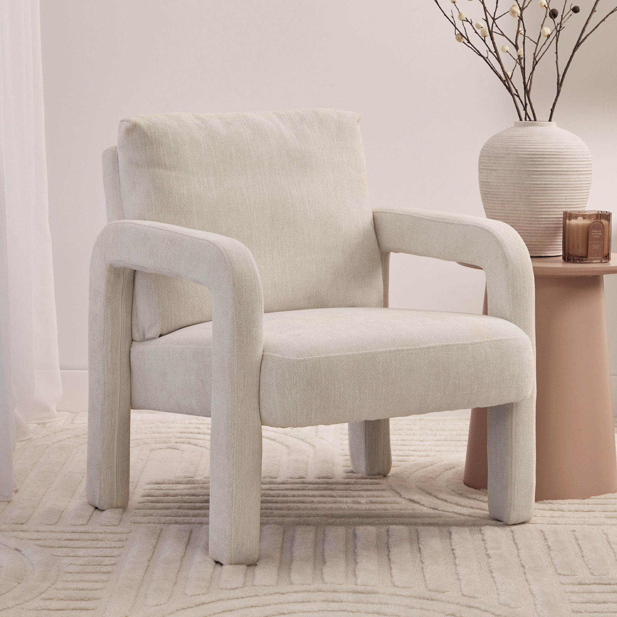 Foster Armchair Cream (Set of 2)