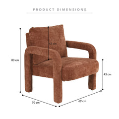 Foster Armchair Rust
