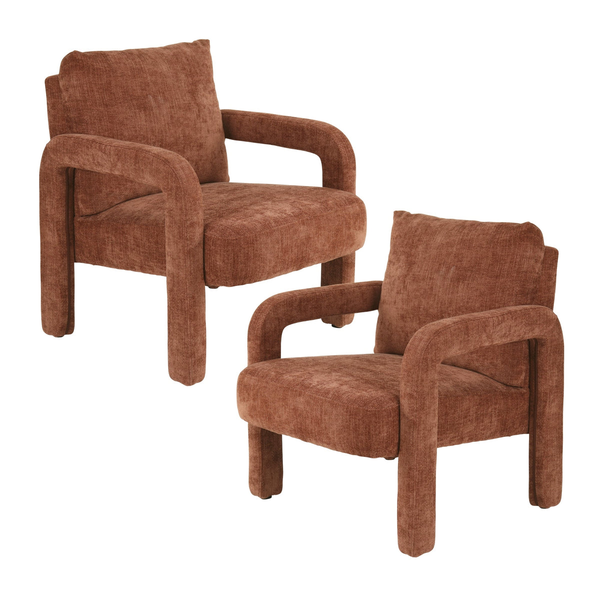 Foster Armchair Rust (Set of 2)