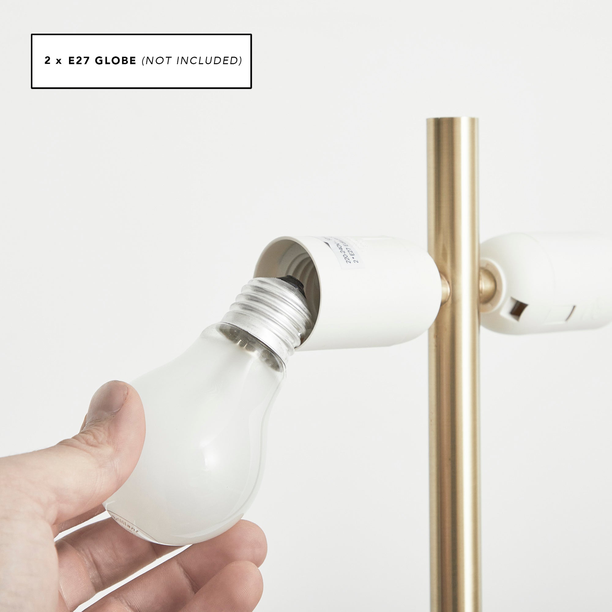Mushroom Floor Lamp Gold