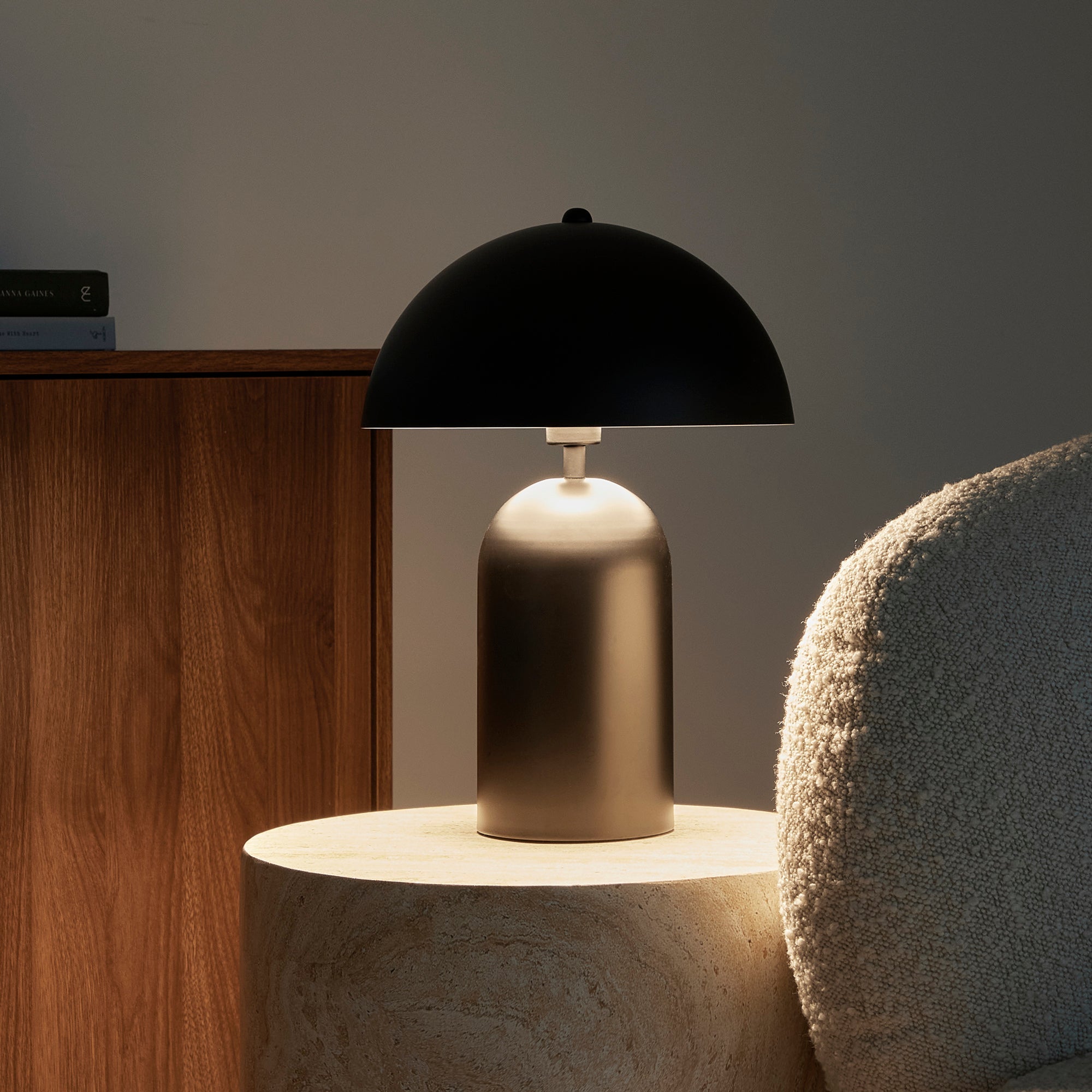 Mushroom Table Lamp Black