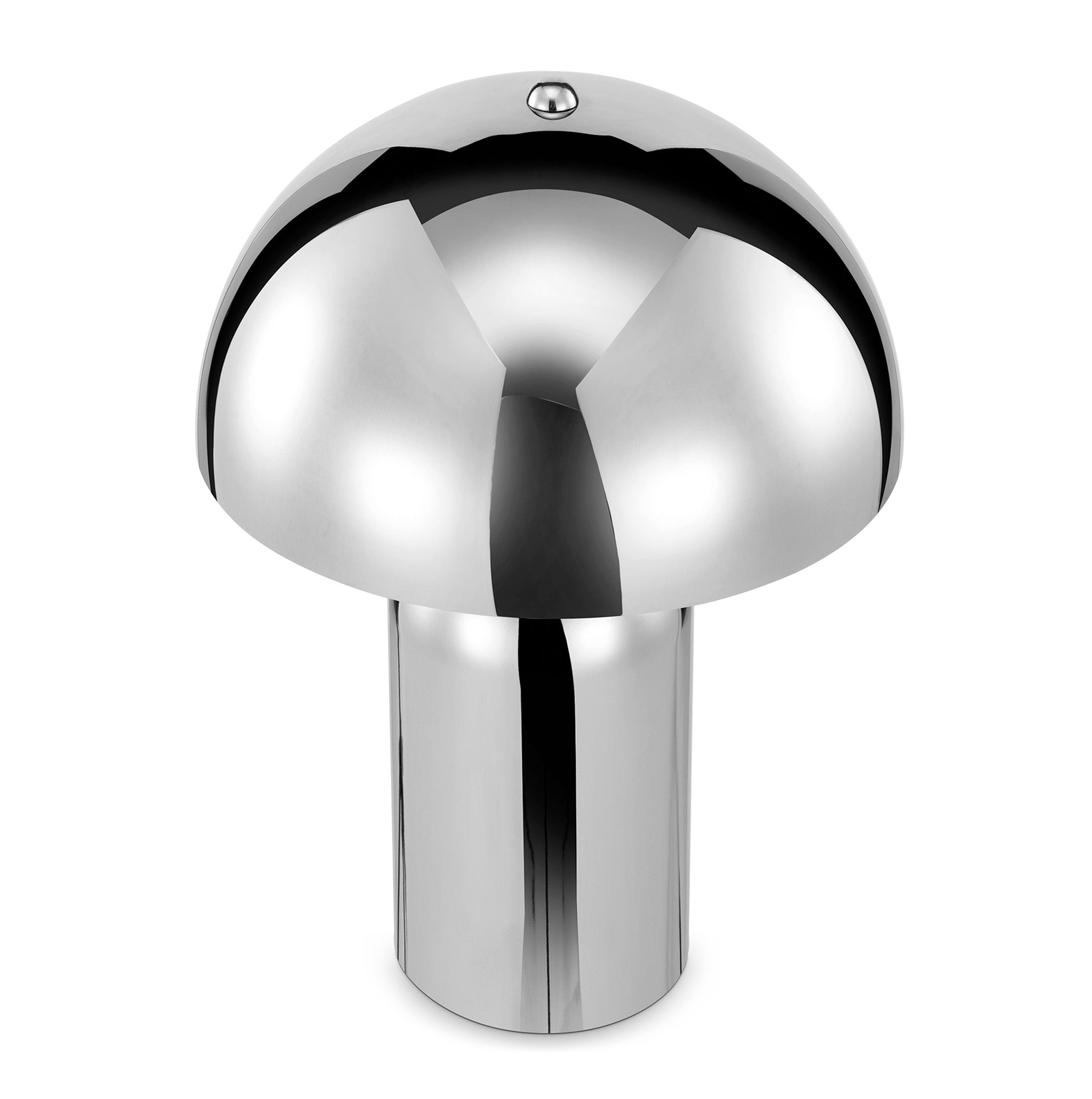 Mushroom Table Lamp Chrome (Set of 2)