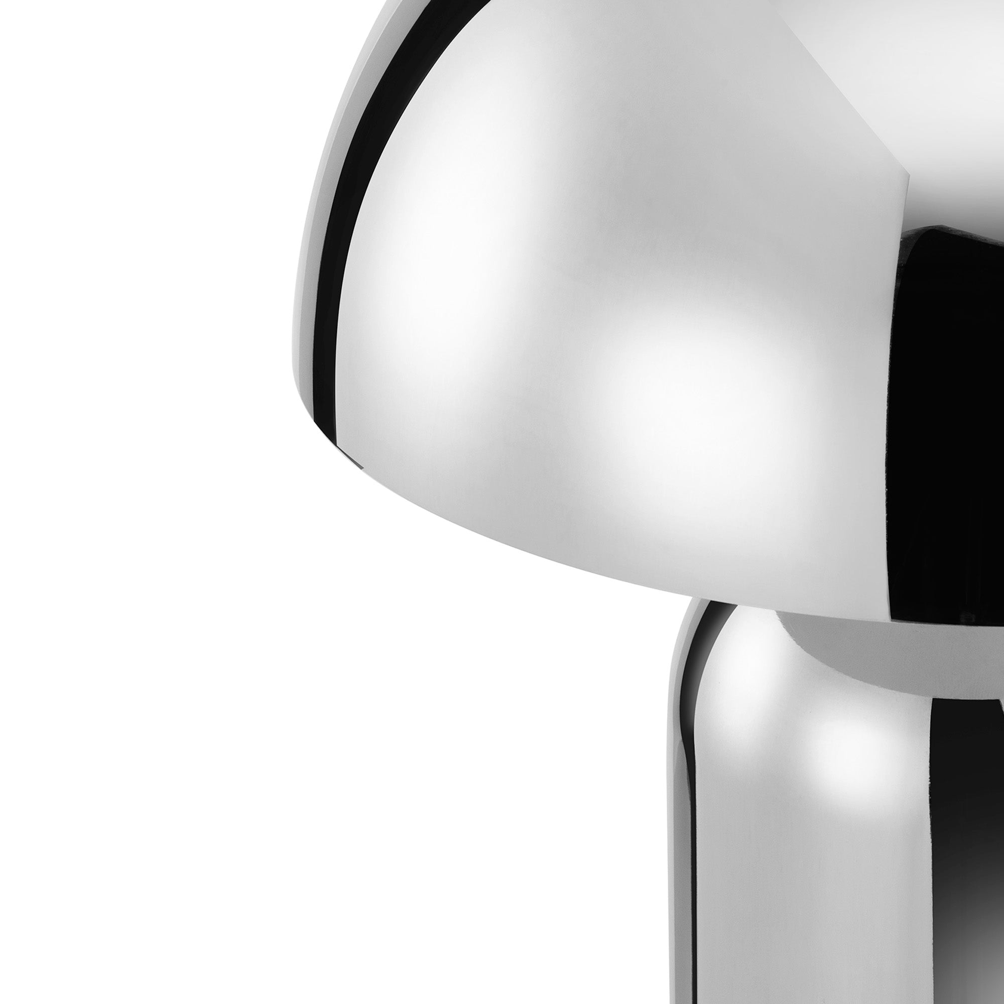 Mushroom Table Lamp Chrome