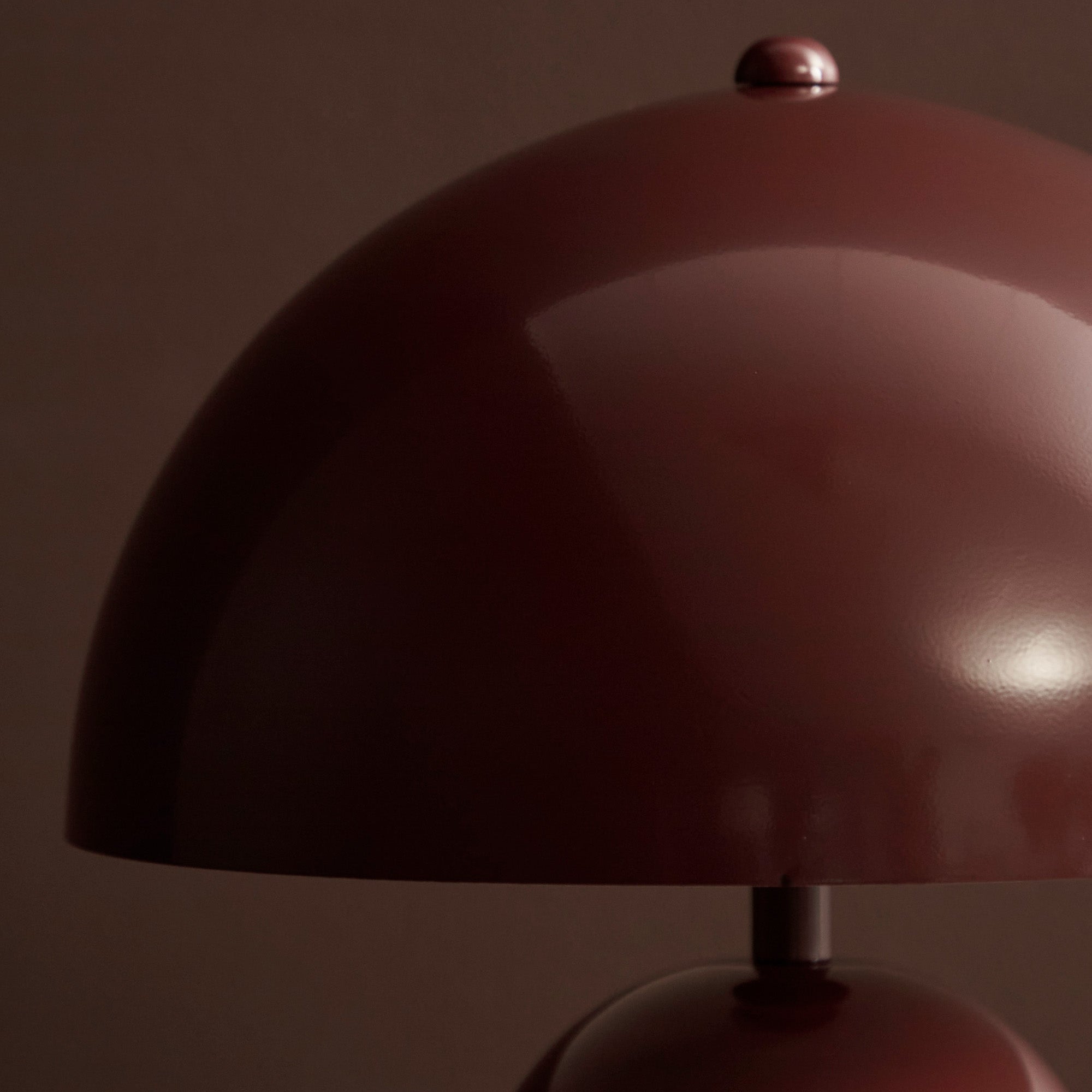 Mushroom Table Lamp Cabernet