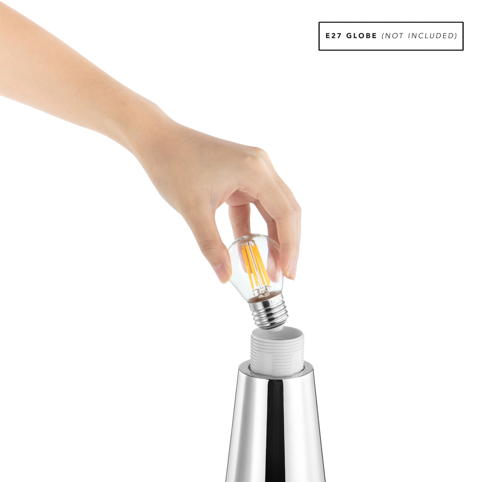 Nova Table Lamp Chrome (Set of 2)