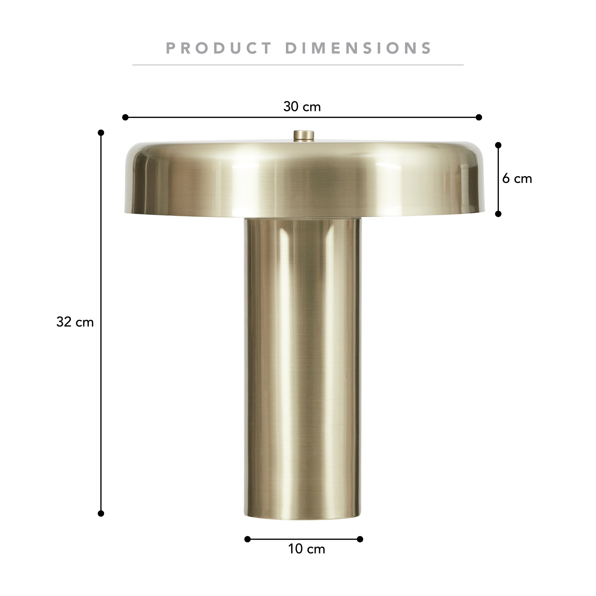 Eclipse Table Lamp Gold