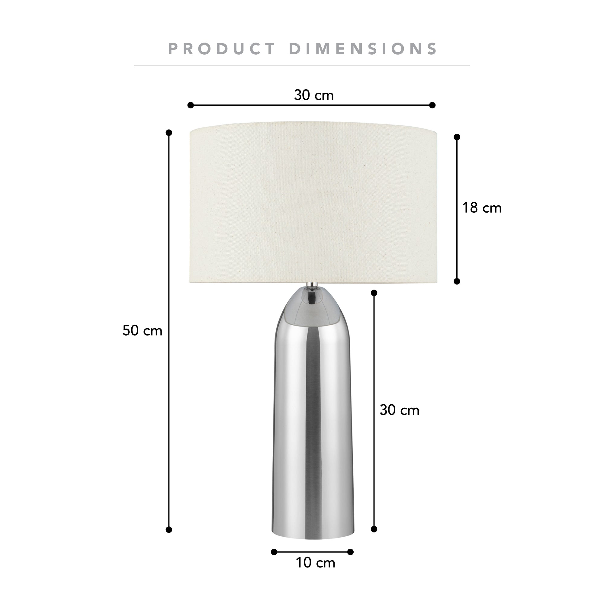 Callisto Table Lamp Chrome