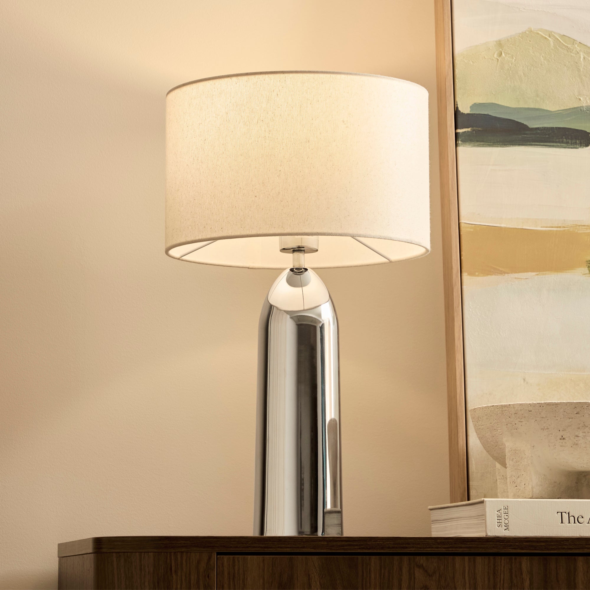 Callisto Table Lamp Chrome (Set of 2)