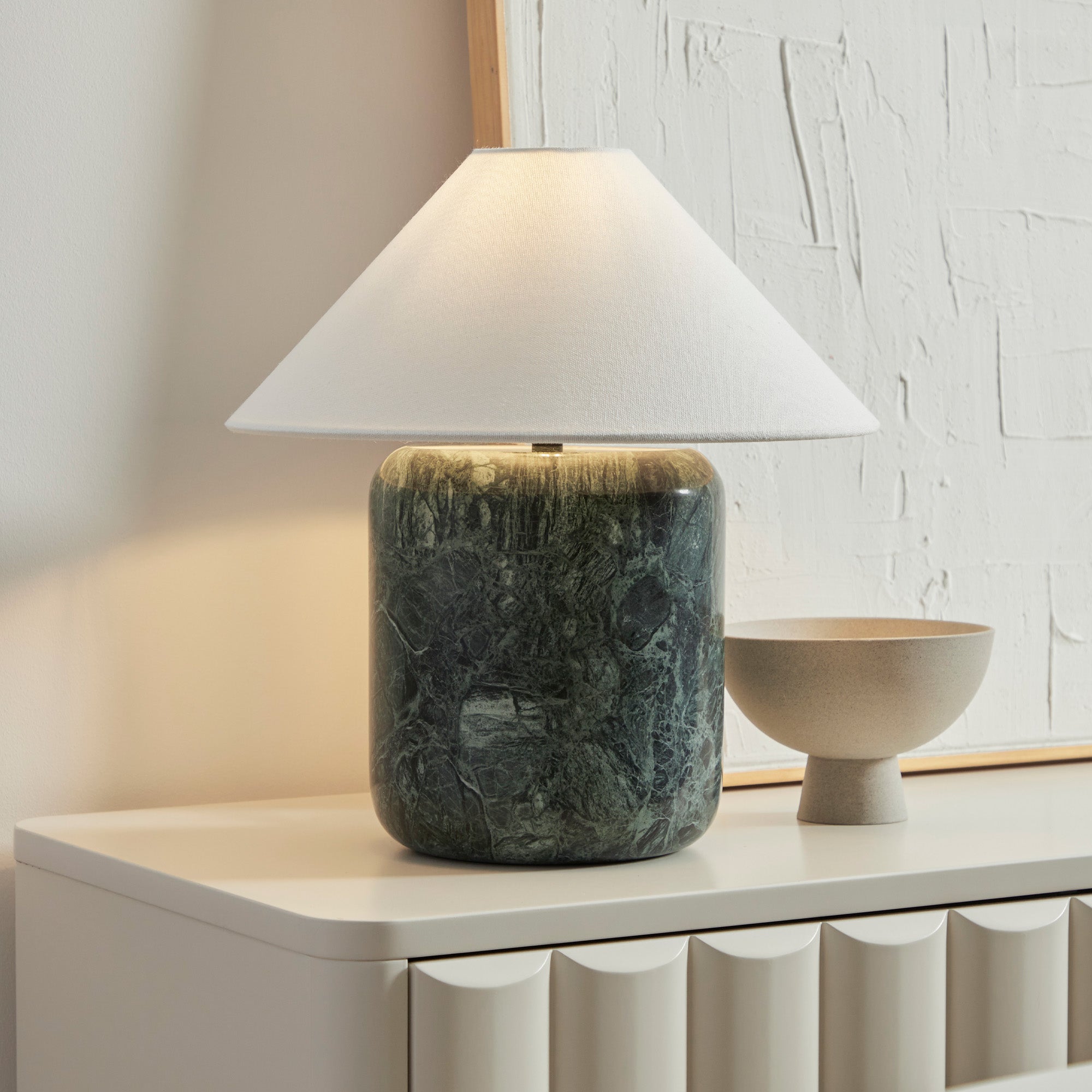 Blake Marble Table Lamp Emerald (Set of 2)
