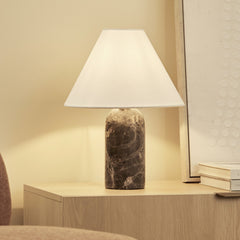 Arabella Marble Table Lamp Cocoa (Set of 2)