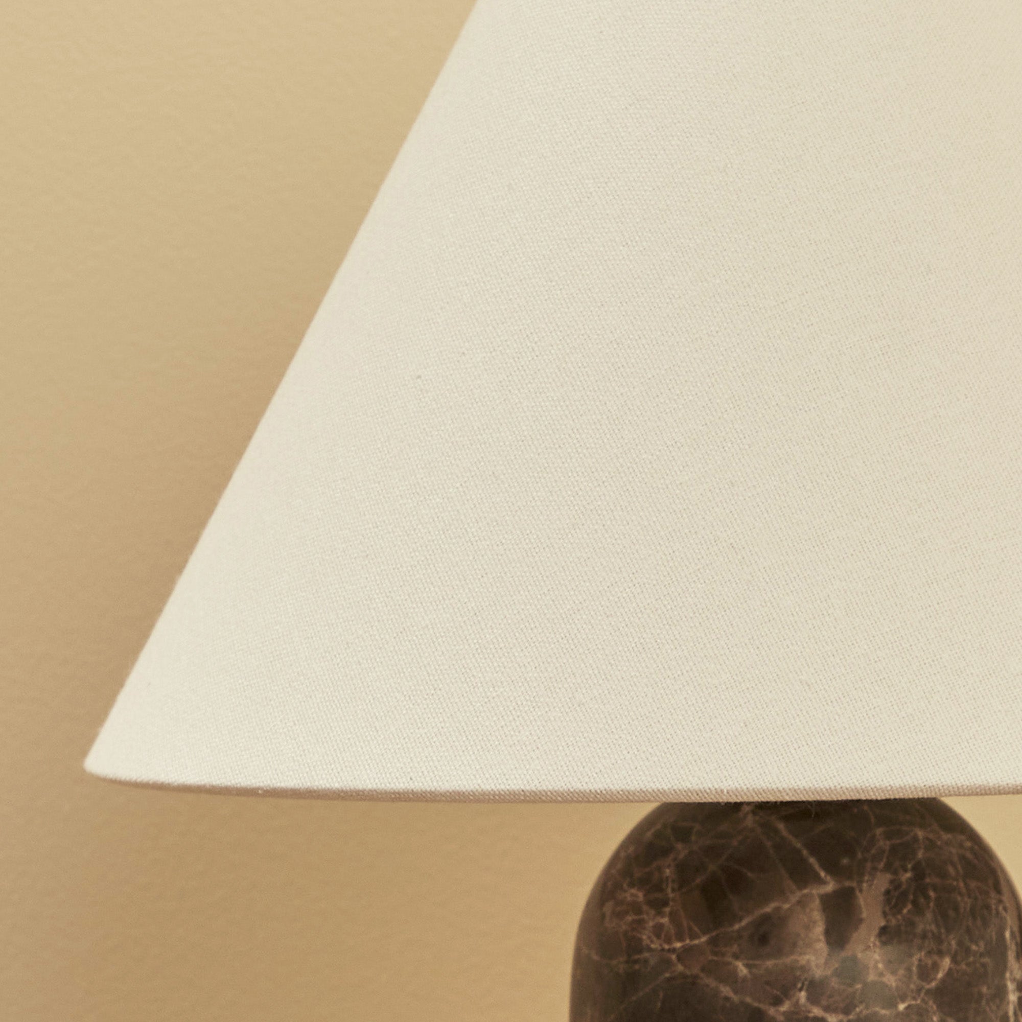 Arabella Marble Table Lamp Cocoa