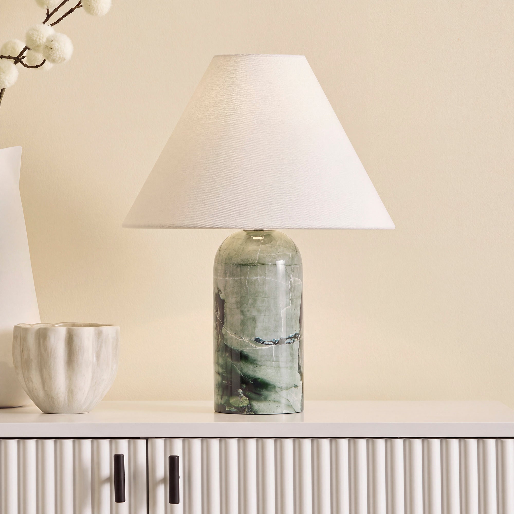 Arabella Marble Table Lamp Jade (Set of 2)