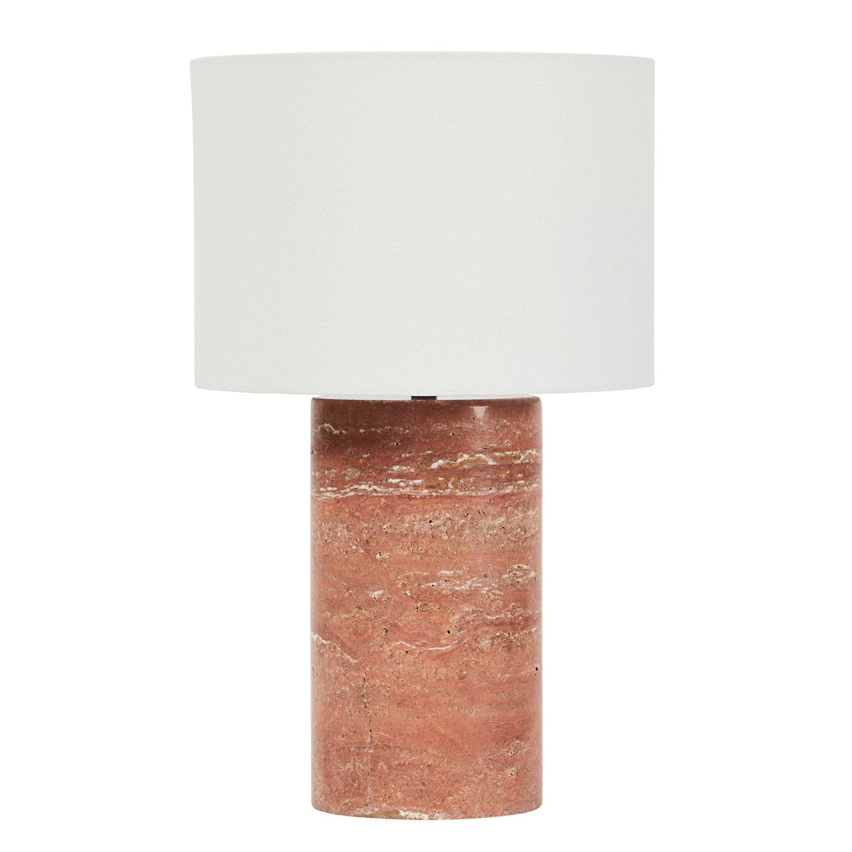Quinn Marble Table Lamp Terracotta