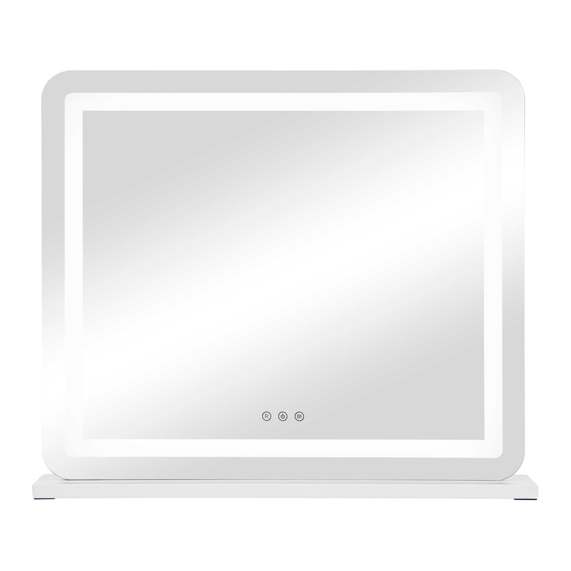 Luna 67cm Rectangle Front Illuminated Vanity Mirror White