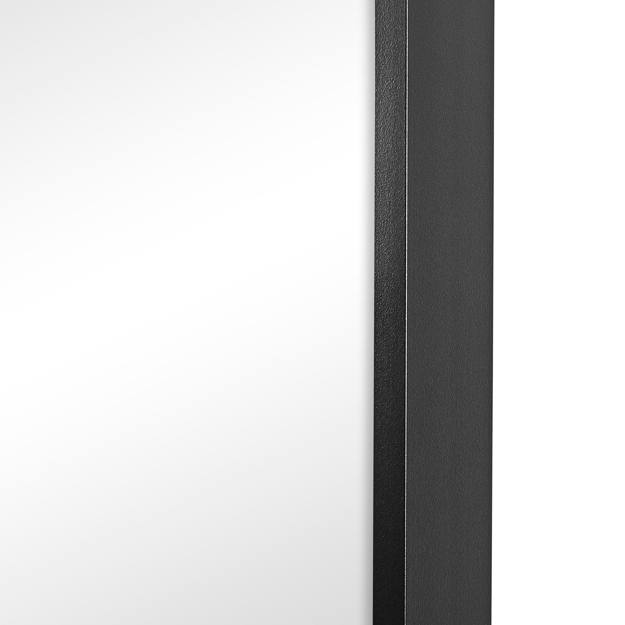 Luna 180cm Rectangle Front Illuminated Mirror Black