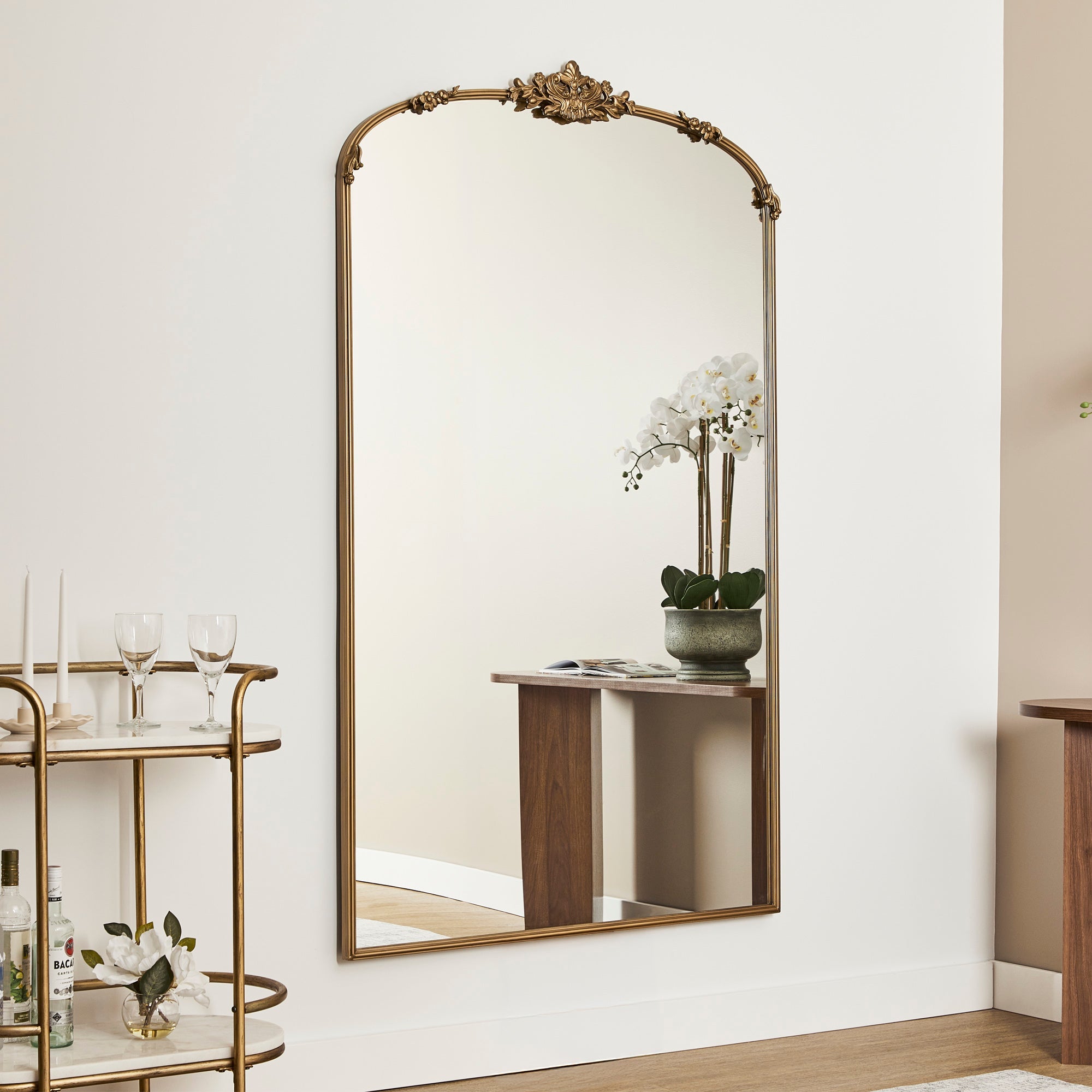 Florence XL 180cm Baroque Mirror Gold