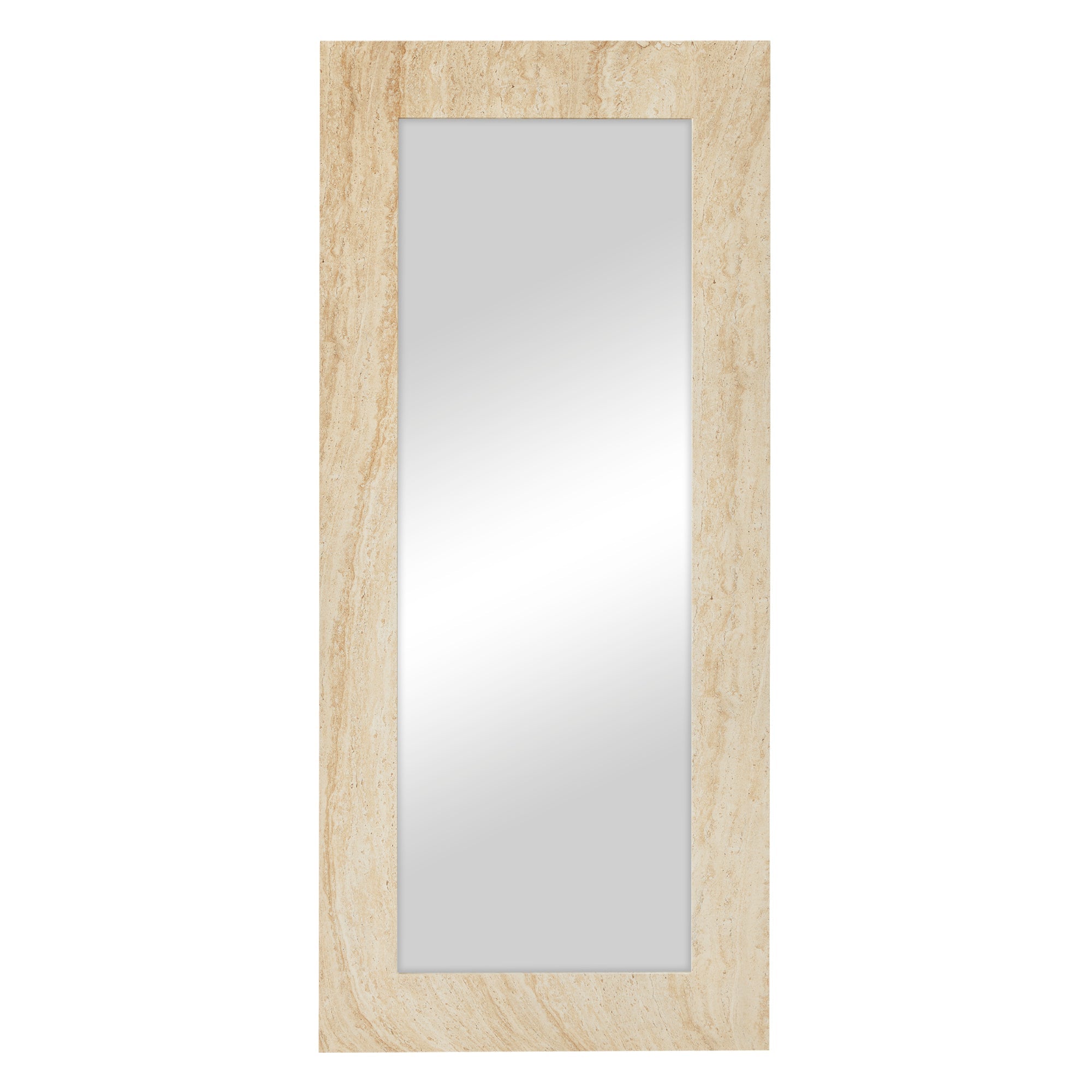 Sienna 180cm Rectangle Mirror Travertine Look