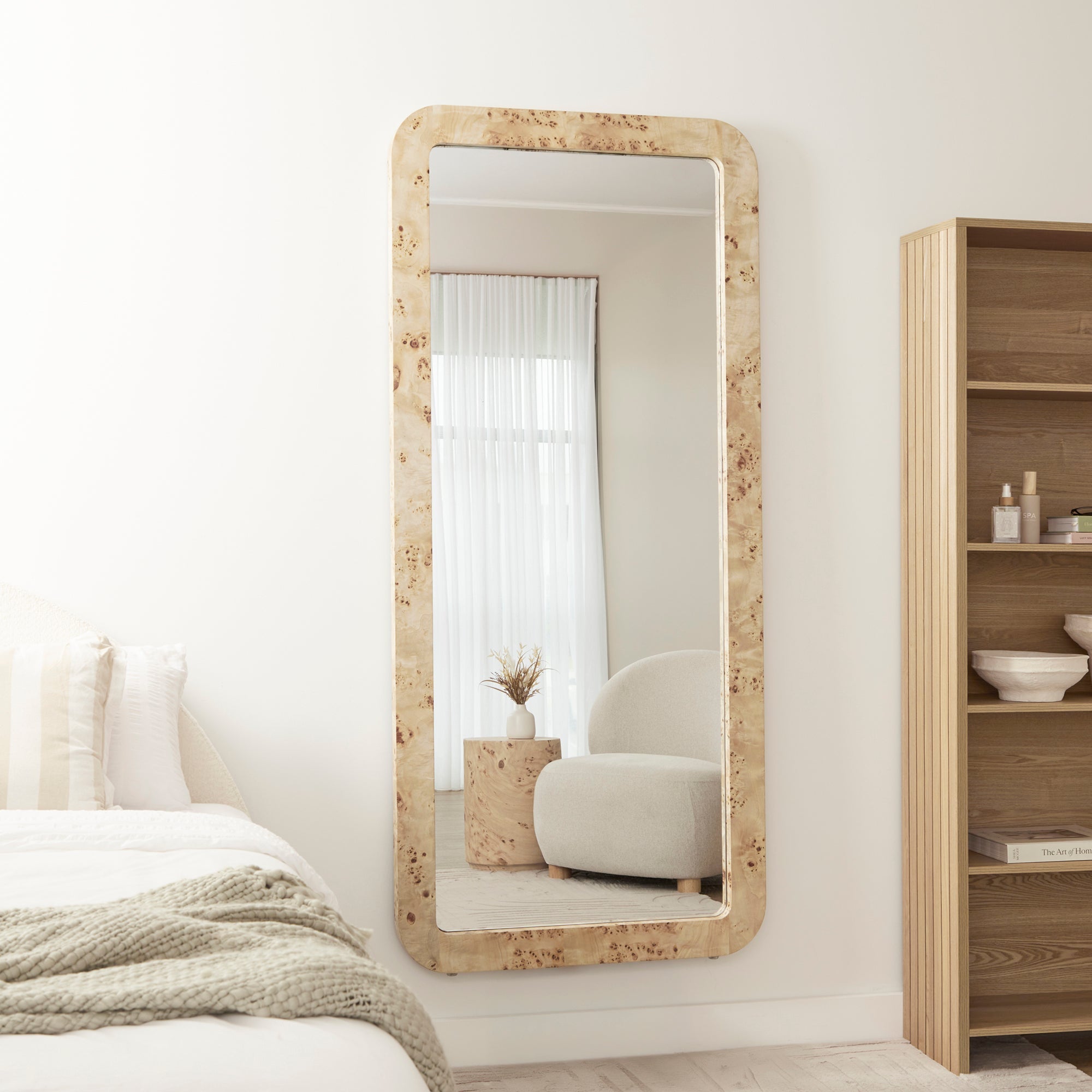 Sebastian 180cm Rectangle Mirror Burl