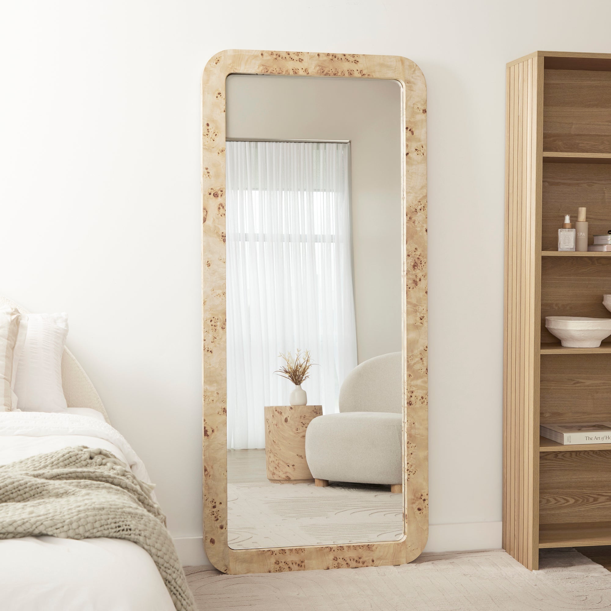 Sebastian 180cm Rectangle Mirror Burl
