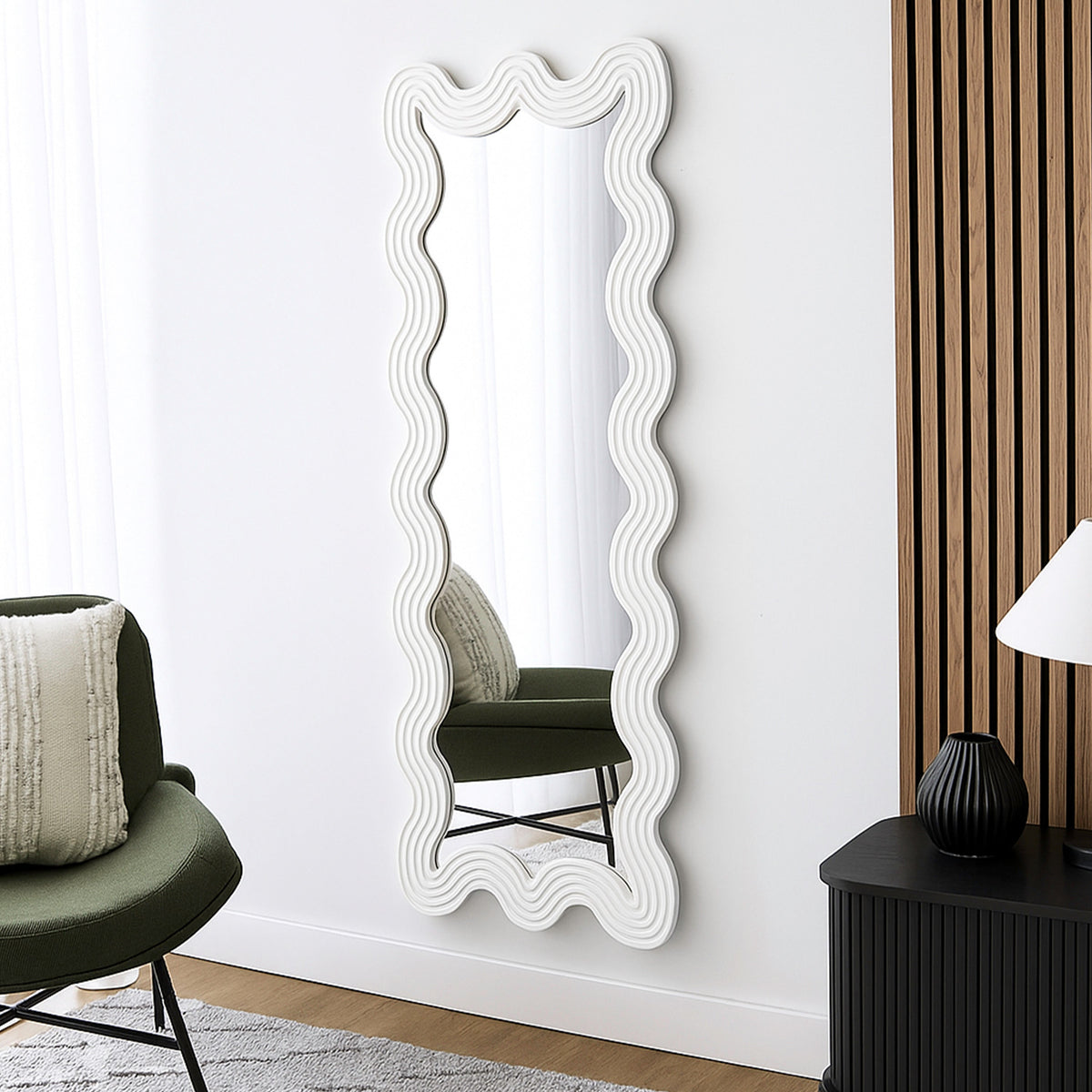 Lulu 160cm Floor Mirror White