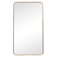 Gia 100cm Rounded Rectangle Mirror Gold