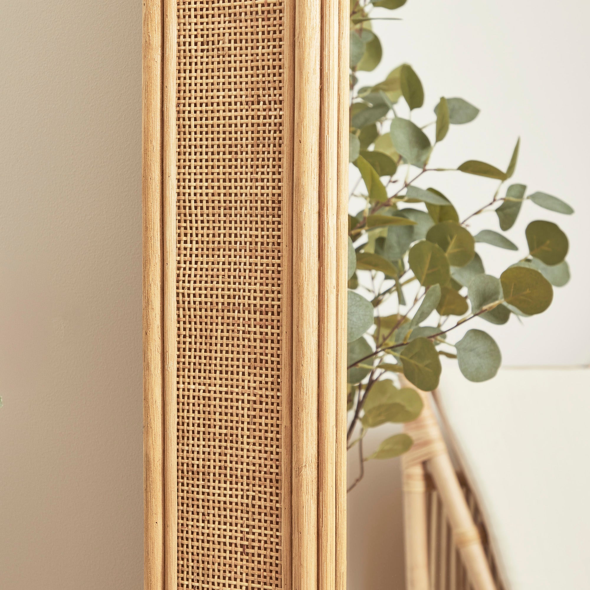 Cove Rattan 180cm Rectangle Mirror