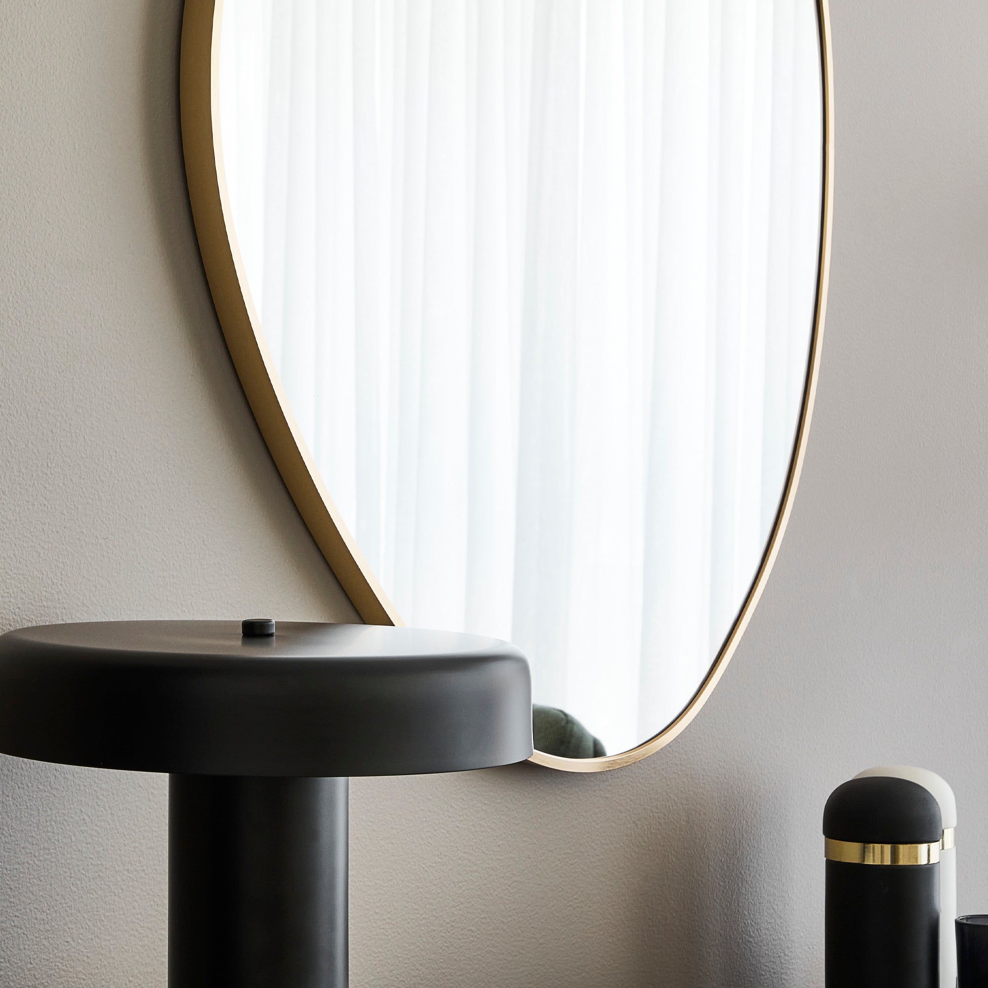 Kai 90cm Pebble Mirror Gold
