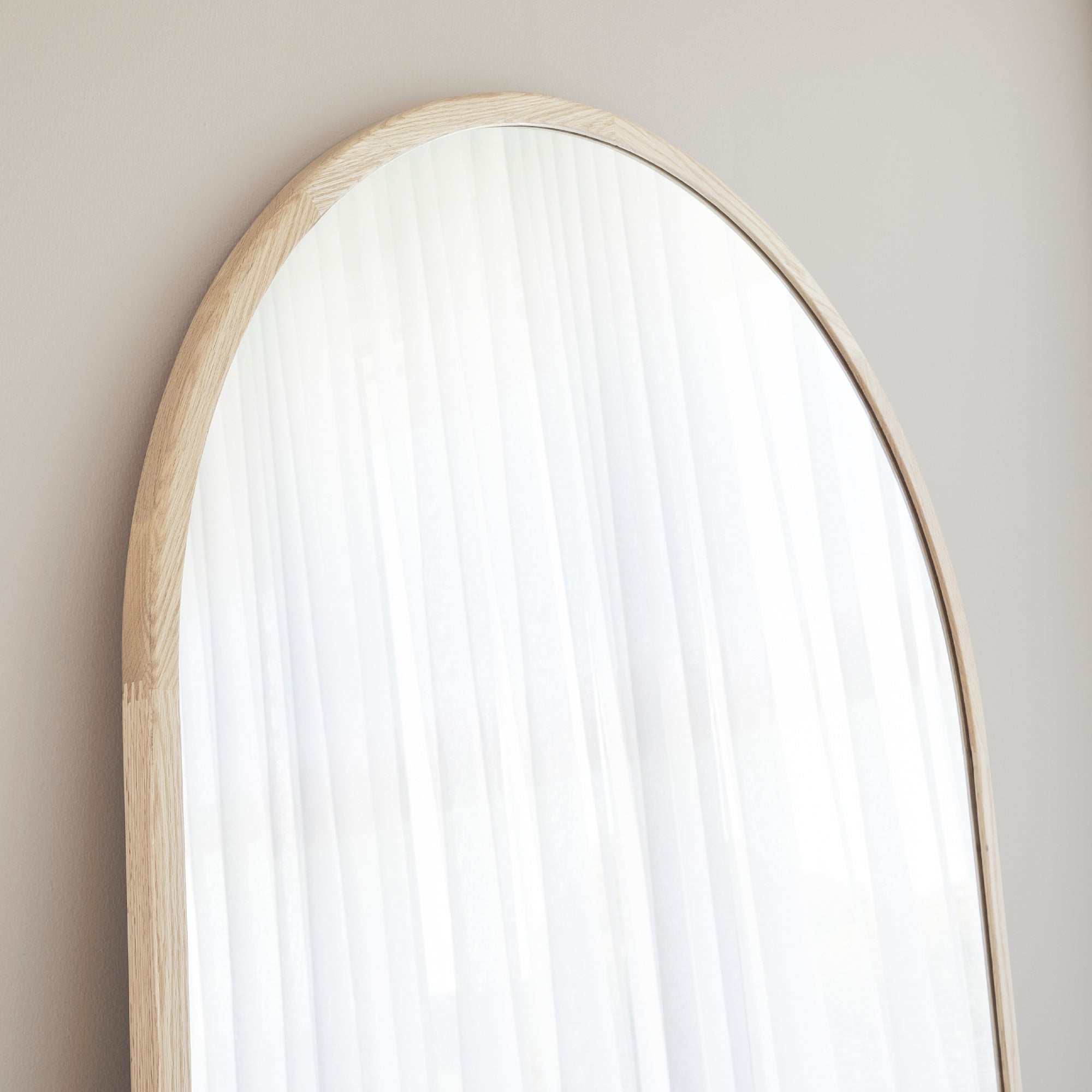 Oakleigh 200cm Arch Solid Oak Mirror Natural