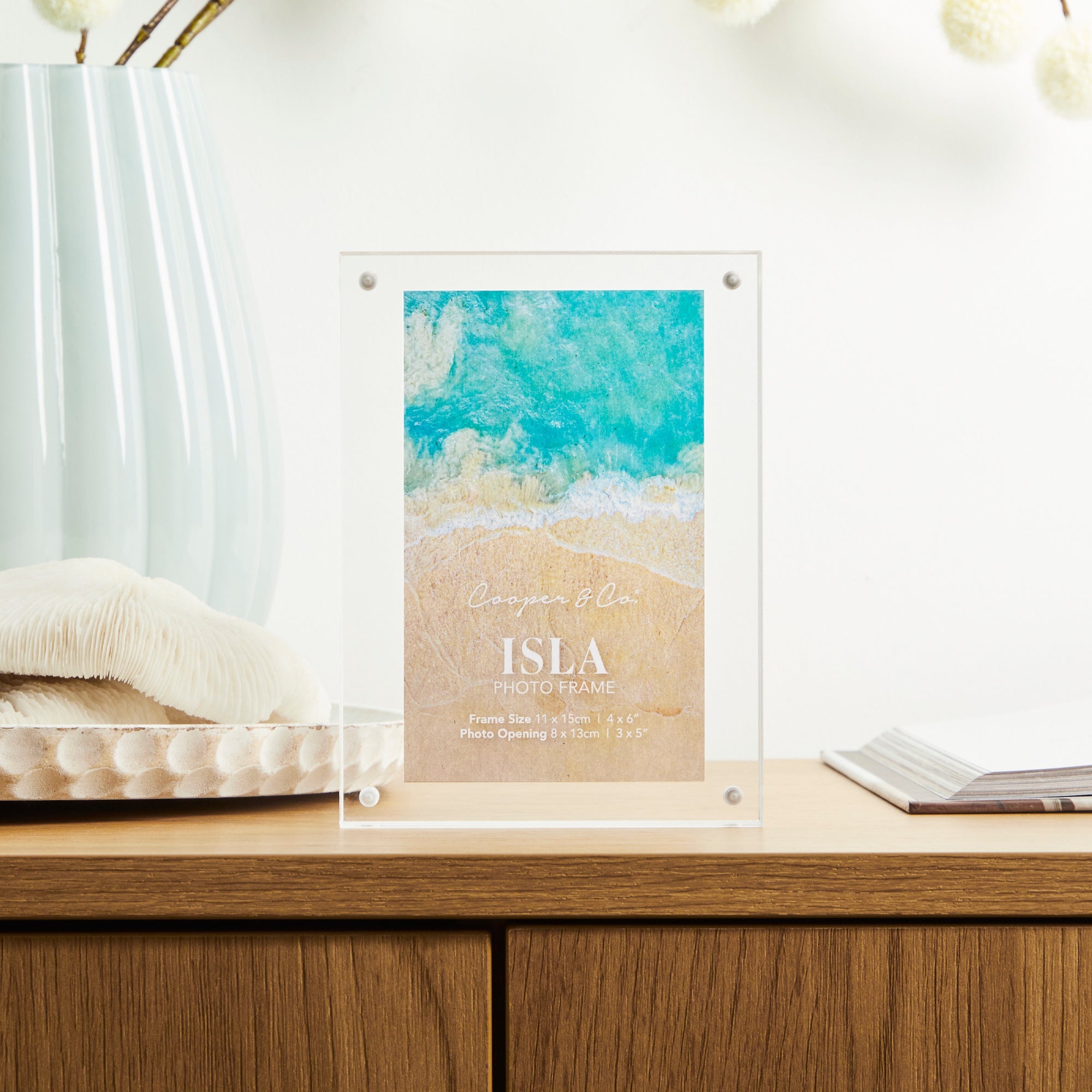 Isla Set of 2 15x11cm Acrylic Photo Frames