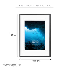 A1 Mat to A2 Boldline Metal Photo Frame