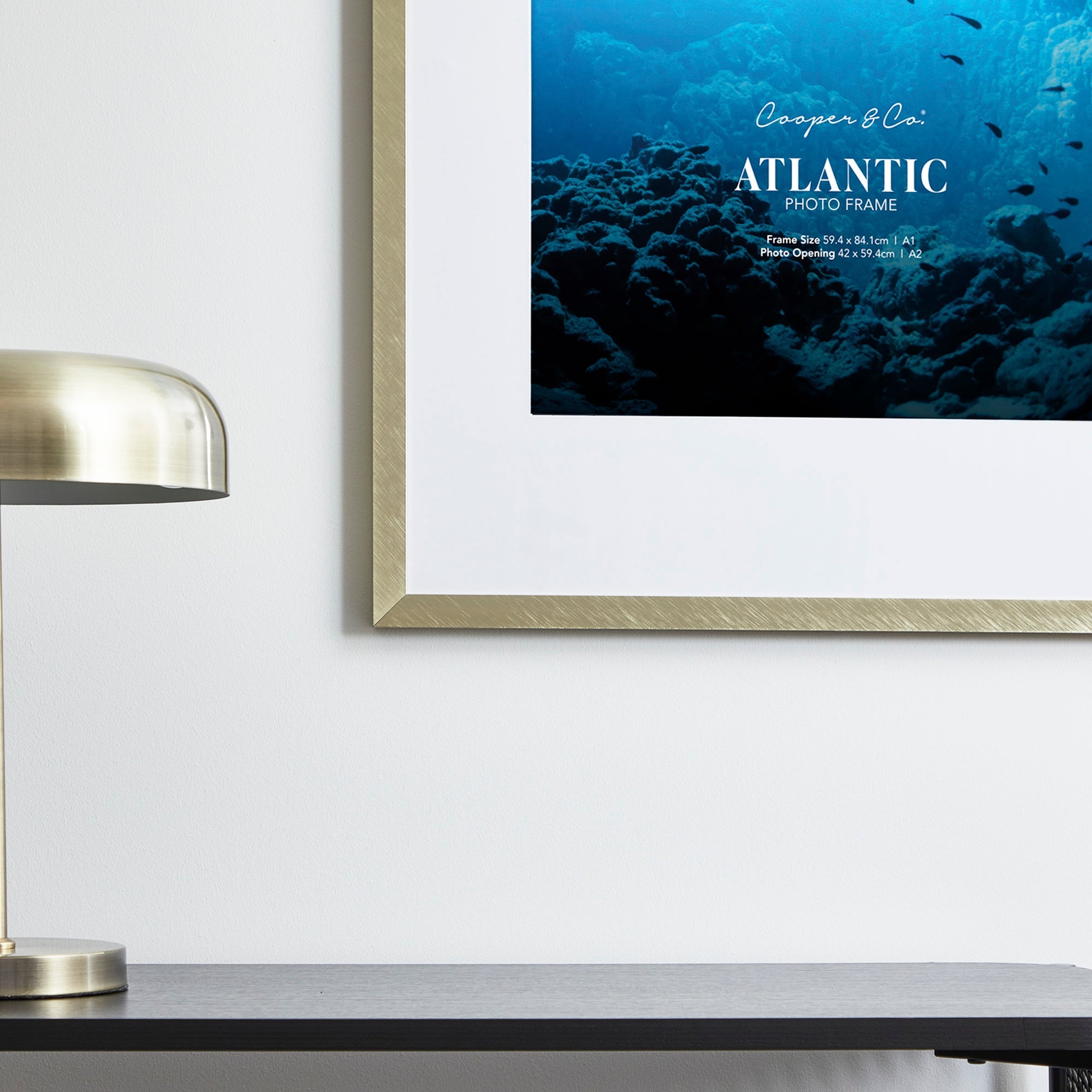 A1 Mat to A2 Boldline Metal Photo Frame