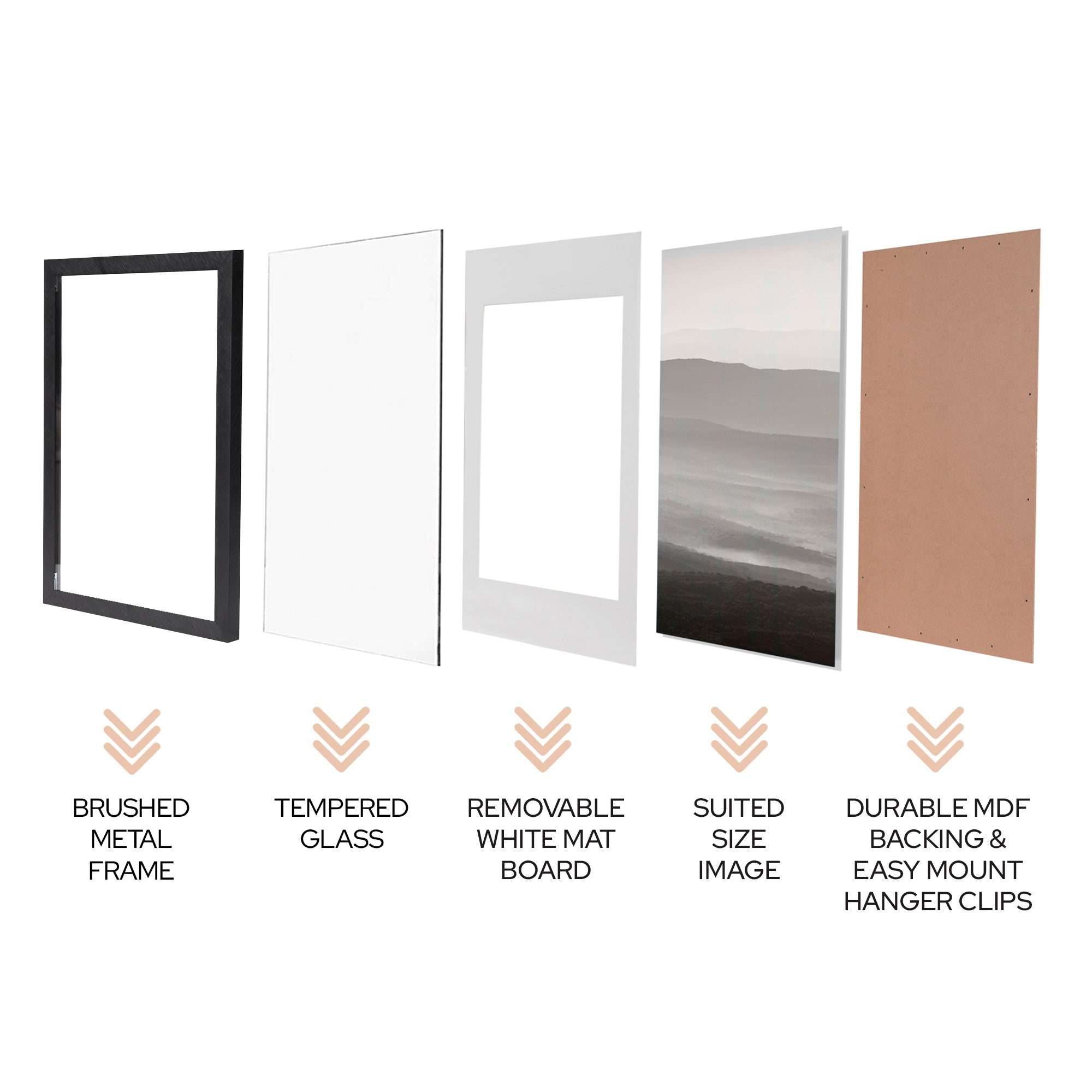 A2 Mat to A3 Boldline Metal Photo Frame