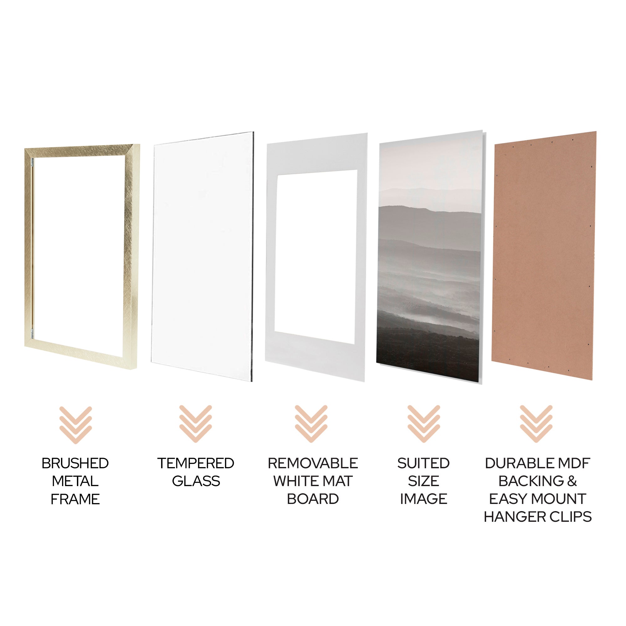 A3 Mat to A4 Boldline Metal Photo Frame