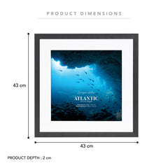 40x40cm Mat to 30x30cm Boldline Metal Photo Frame